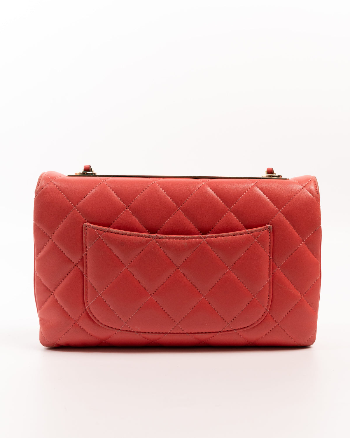 Chanel Borsa Trendy CC Pelle Trapuntata Rosso Corallo pre-owned certificata - Aurea Luxury Lab