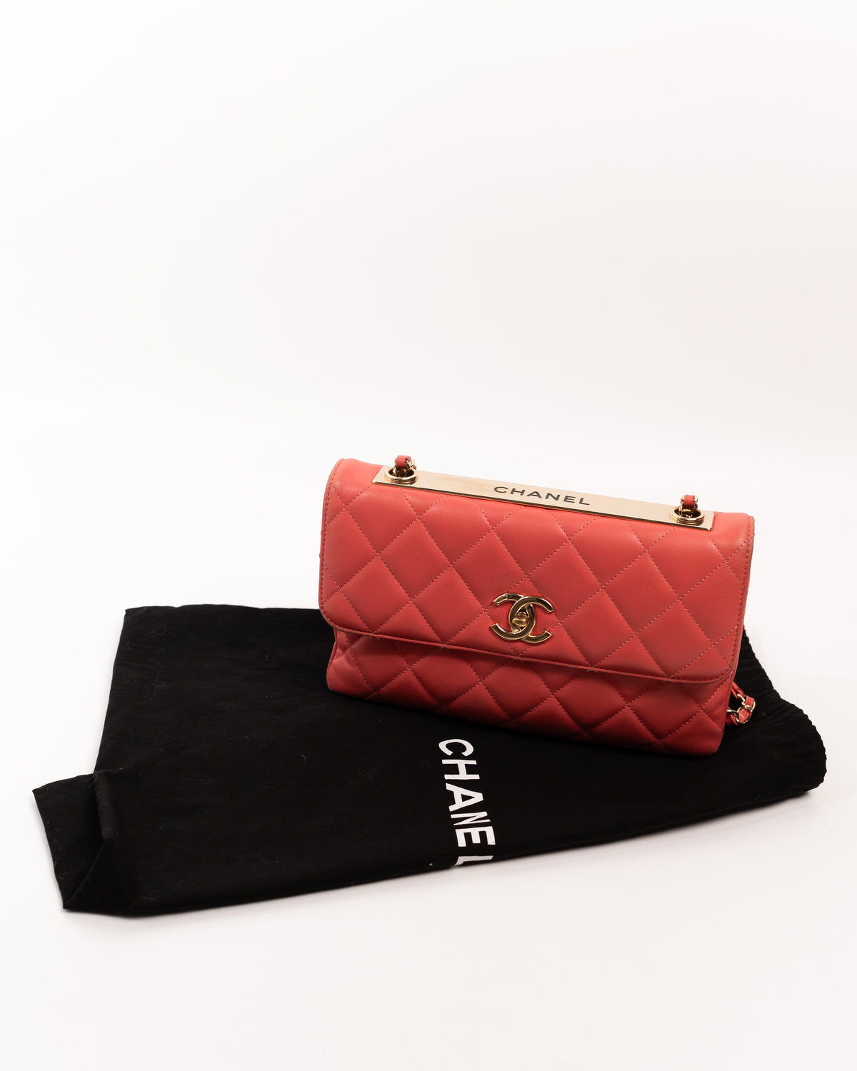 Chanel Borsa Trendy CC Pelle Trapuntata Rosso Corallo pre-owned certificata - Aurea Luxury Lab