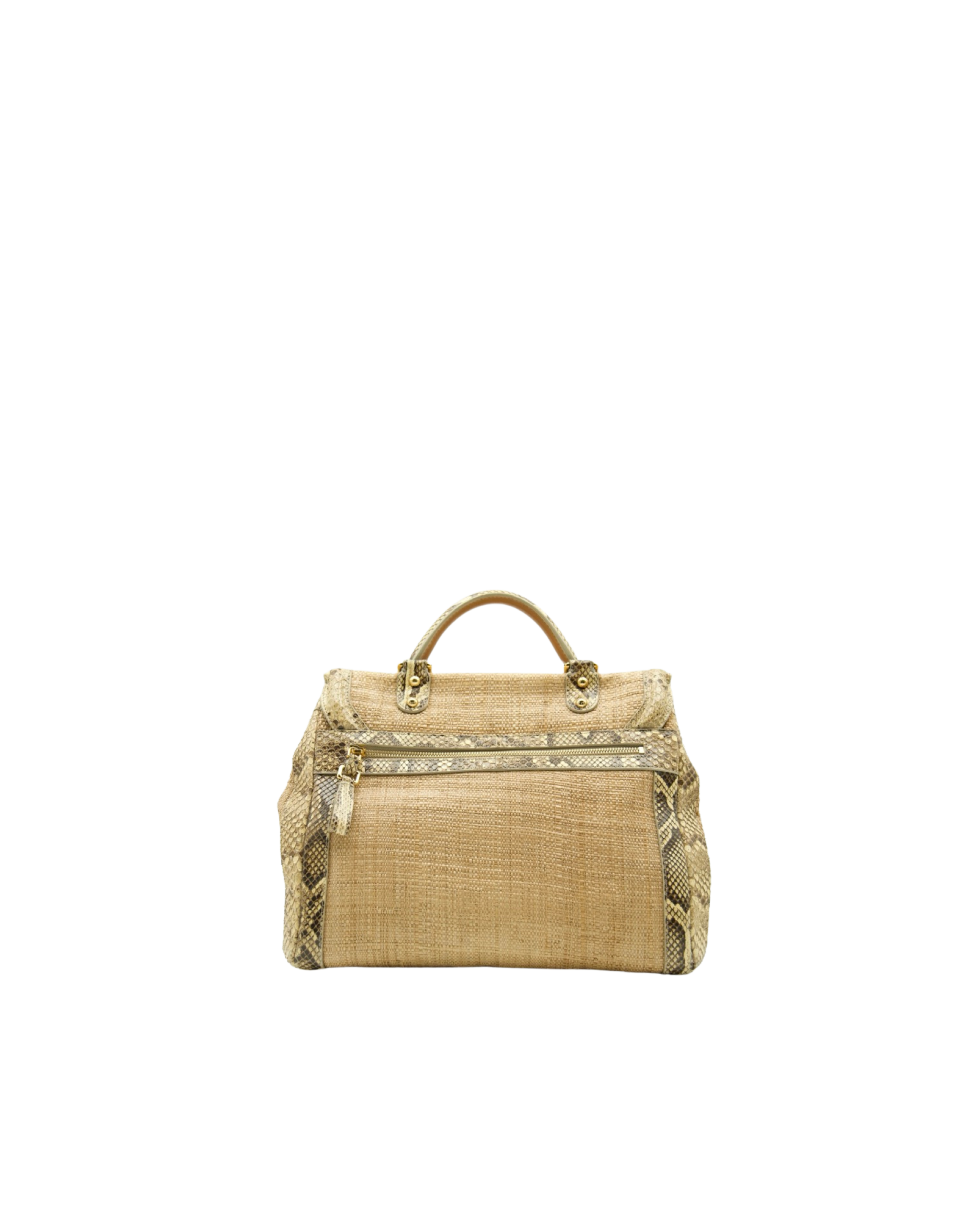 Dolce&Gabbana Borsa Rafia e Pitone - Aurea Luxury Lab