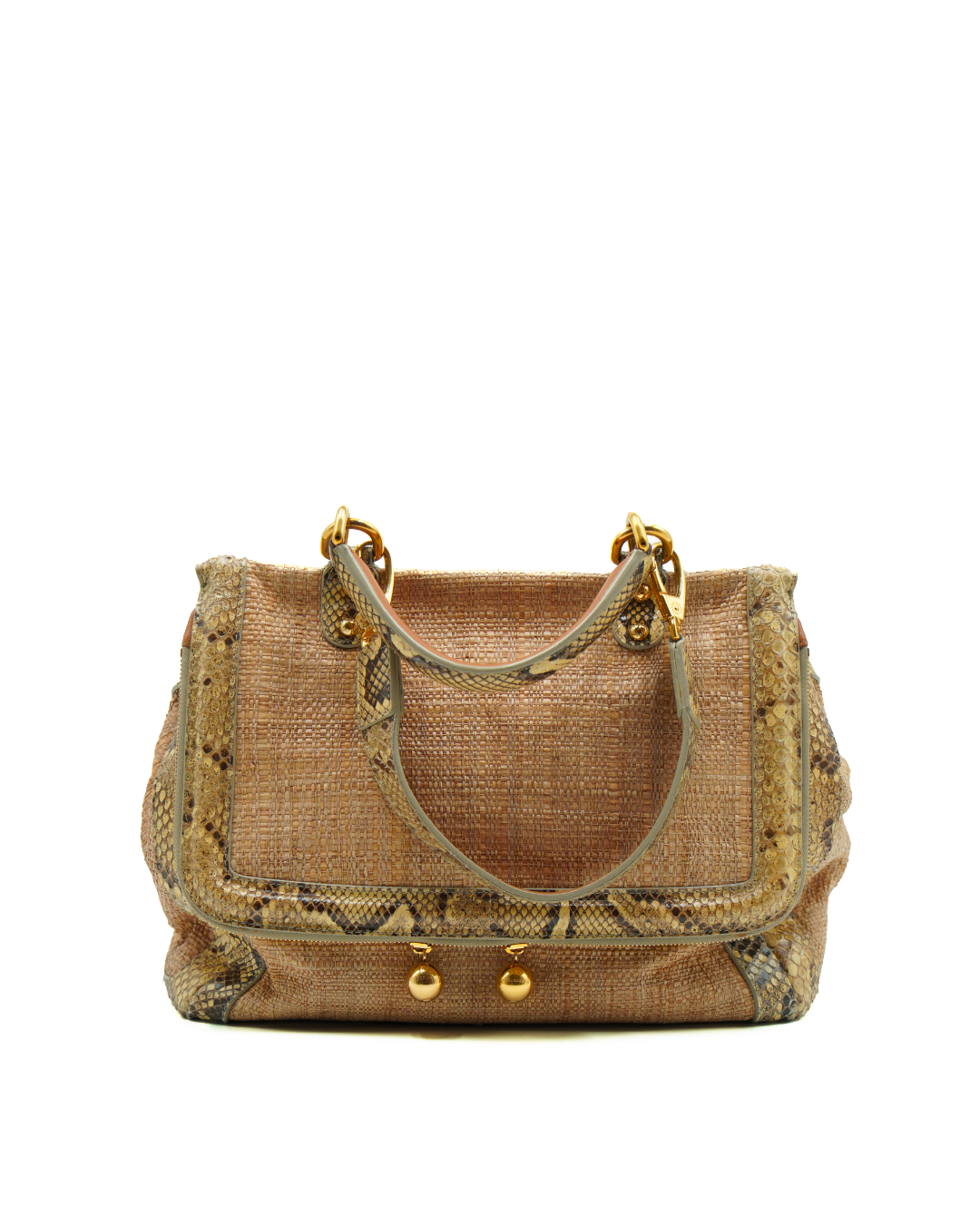 Dolce&Gabbana Borsa Rafia e Pitone