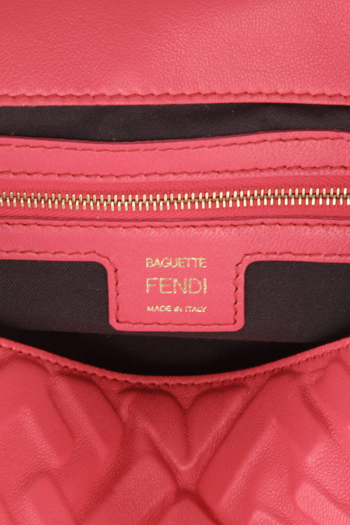 Fendi Borsa Baguette Pelle Fucsia Tracolla - Usato Autentico