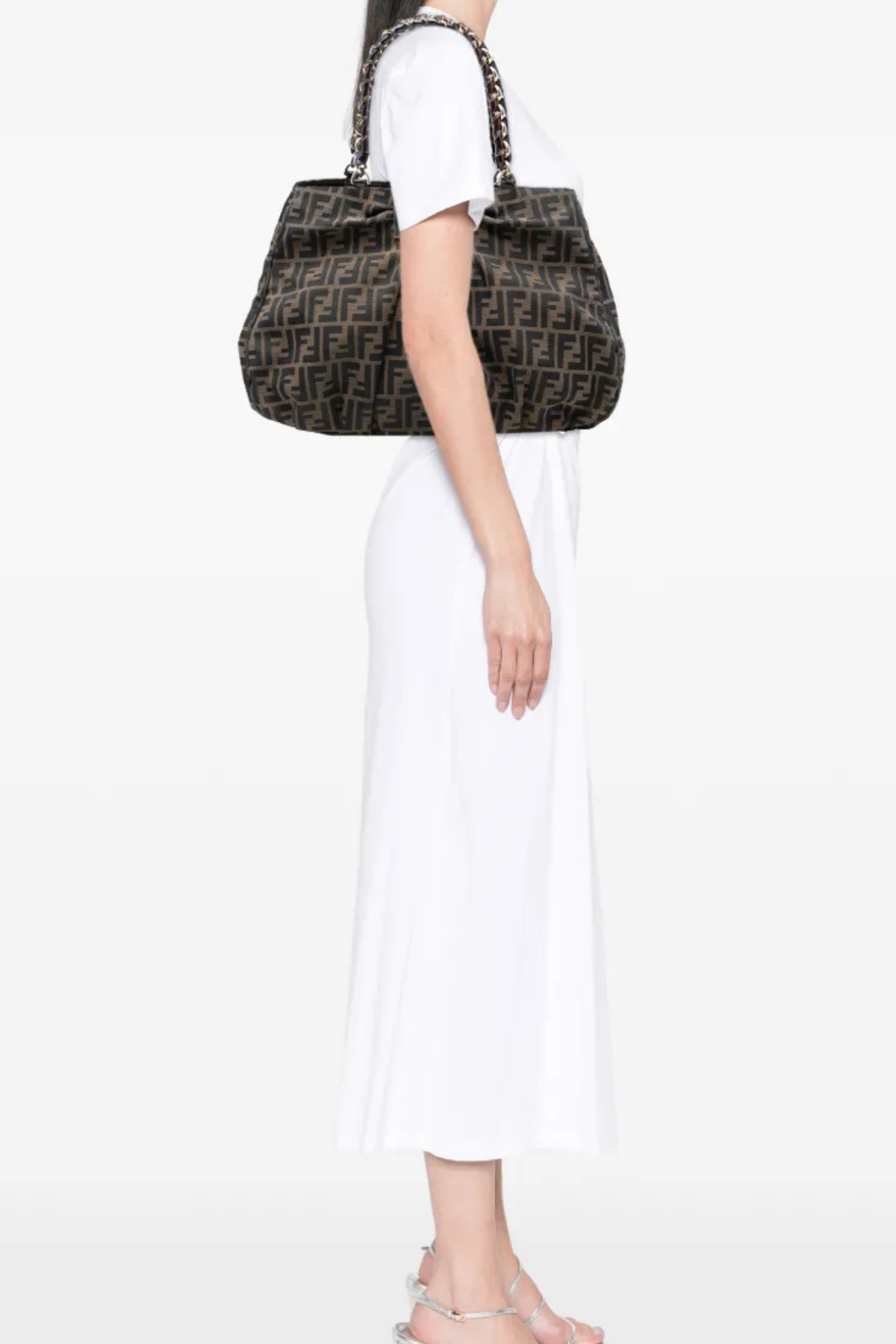 Fendi Borsa Mia Grande Tela FF - Usato Autentico