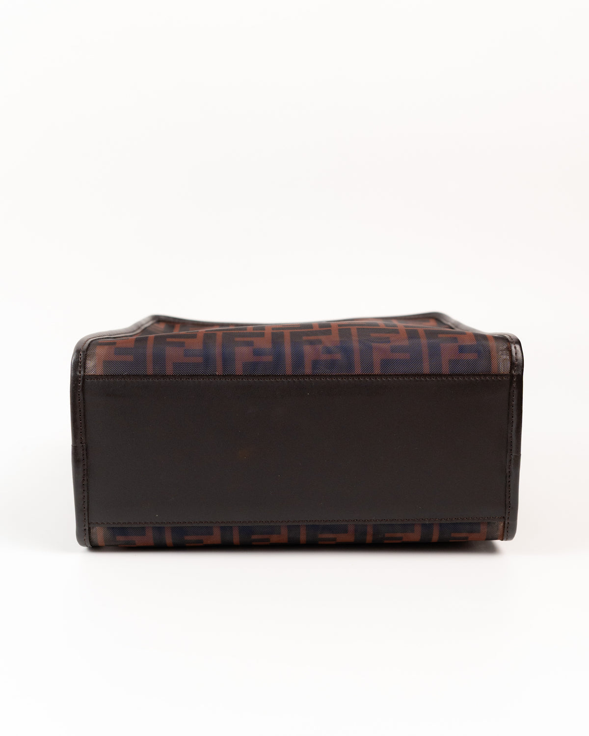 Fendi Borsa Peekaboo Mini Pelle Blu con Cover second hand luxury - Aurea Luxury Lab