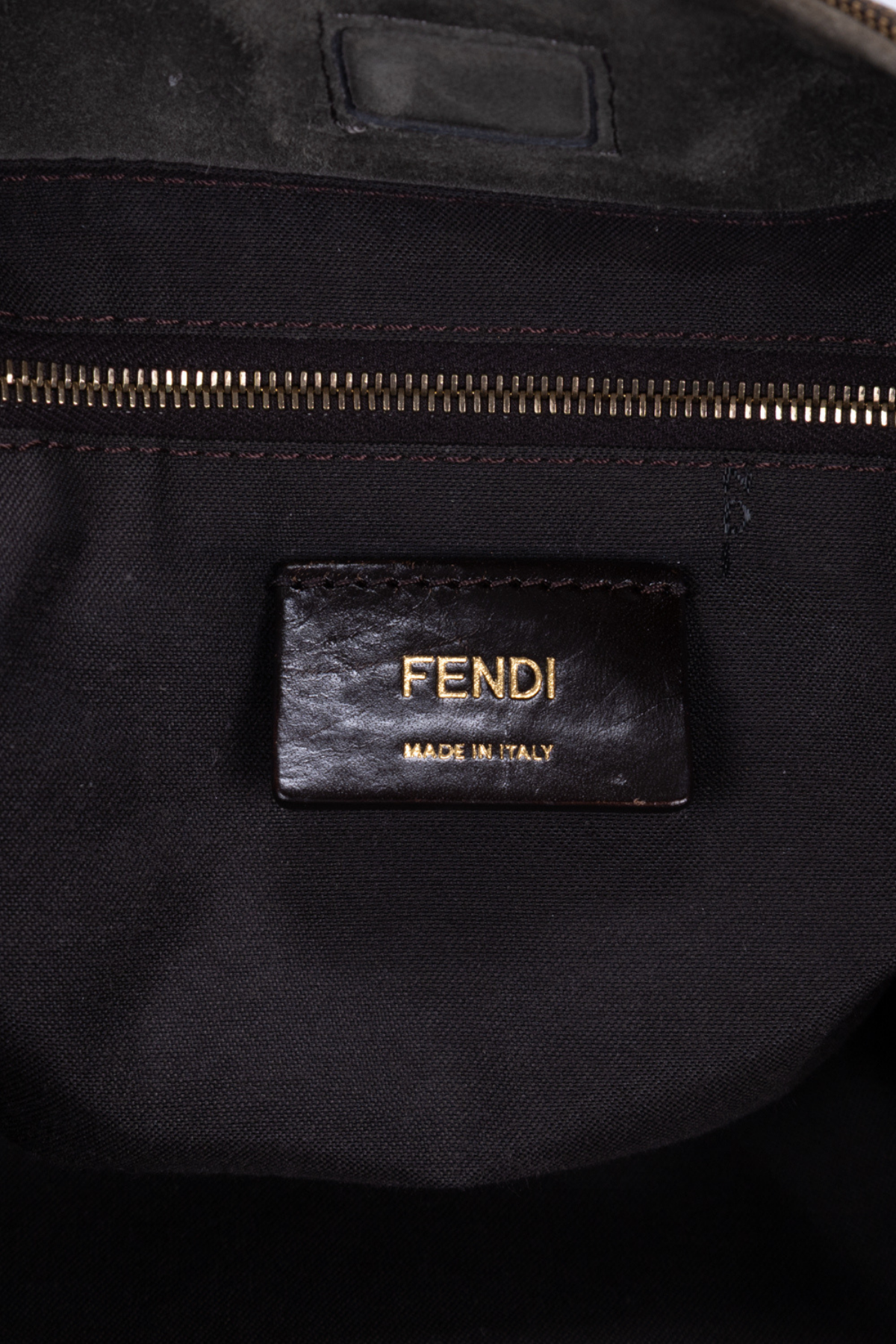Fendi Borsa Hobo Pequin Tela Righe - Usata Autentica