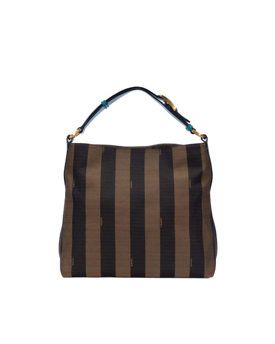Fendi Borsa Hobo Pequin Tela Righe - Usata Autentica
