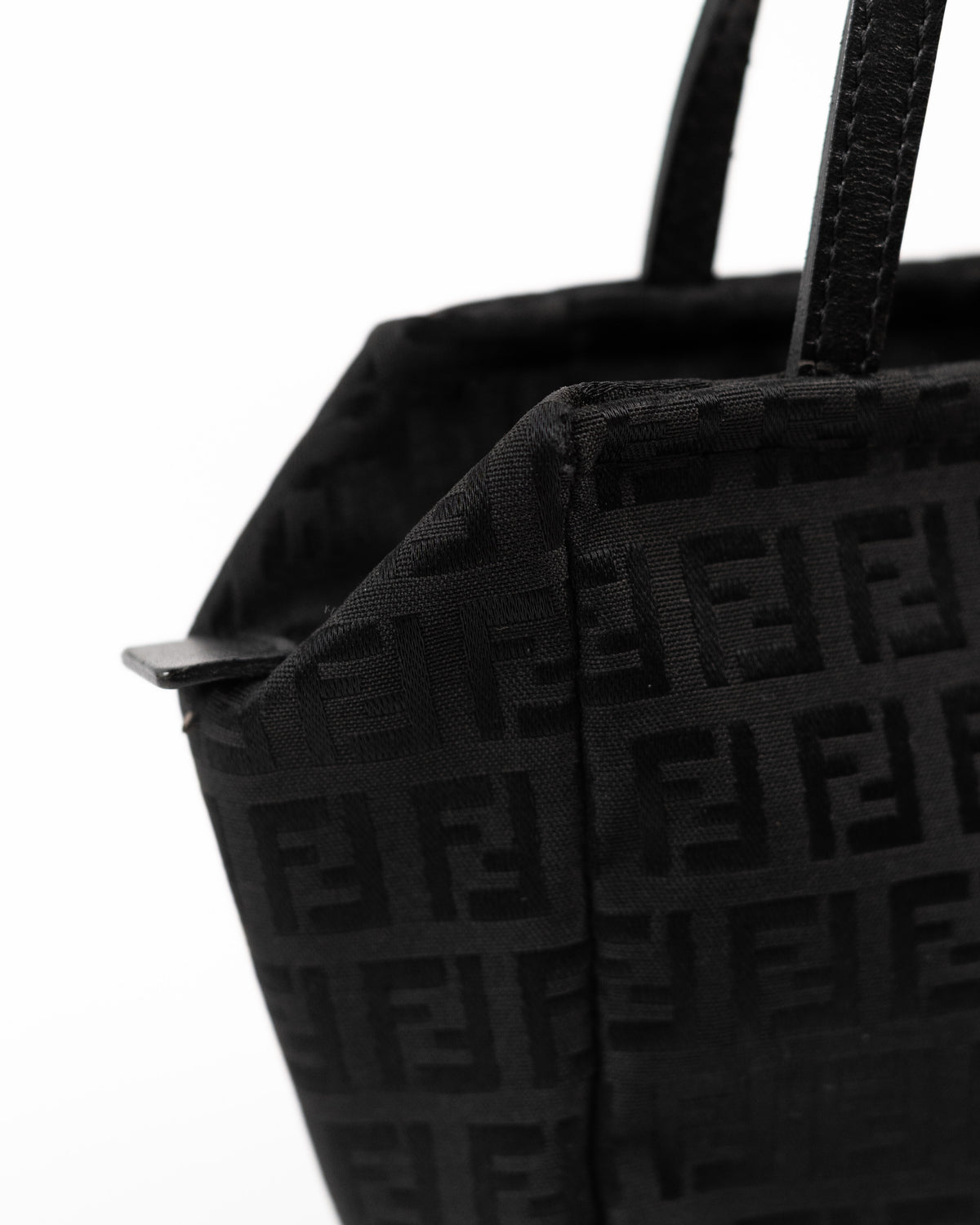 Fendi Borsa Mini Tote Zucchino Tela Nera pre-owned certificata - Aurea Luxury Lab