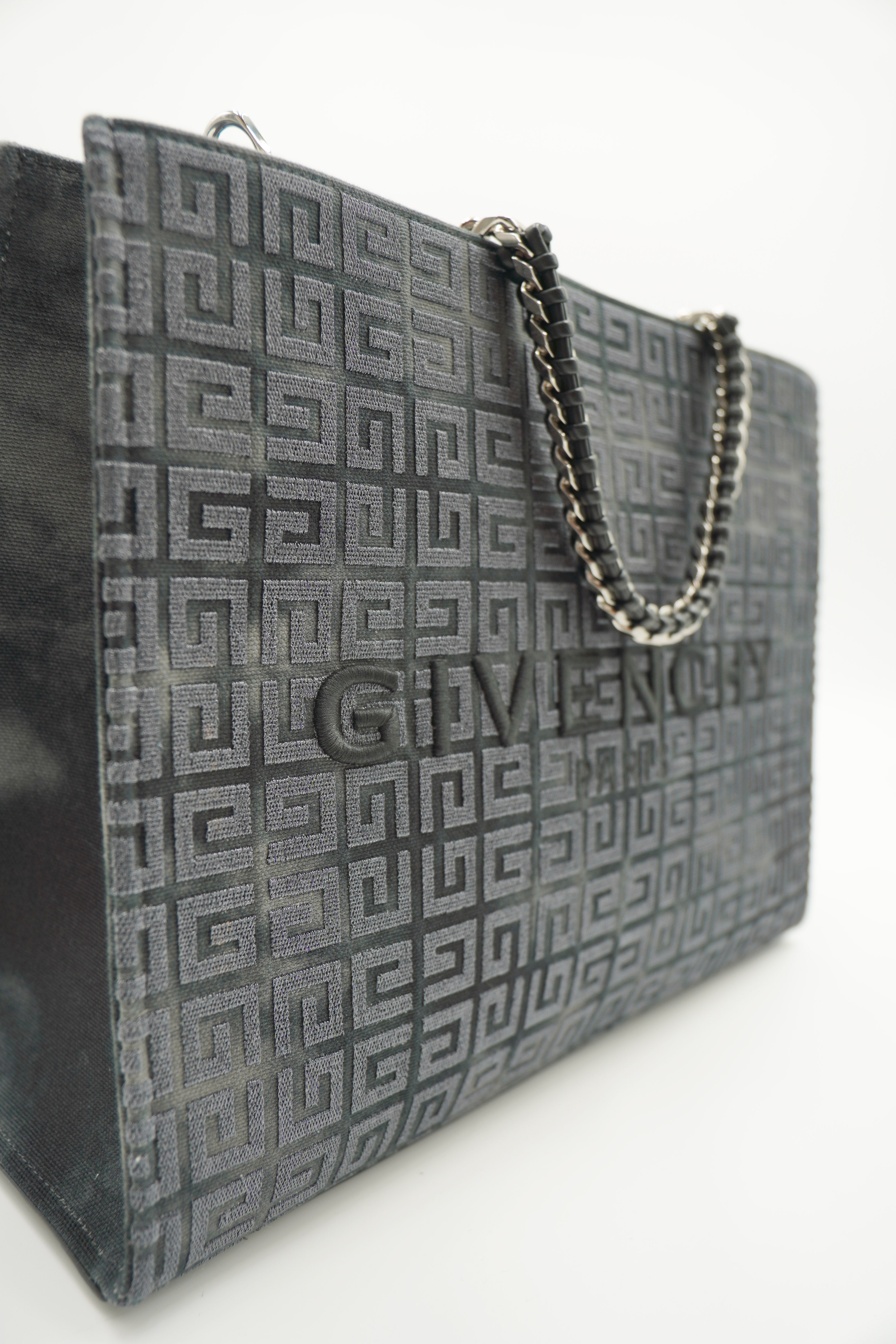 Givenchy Borsa G-Tote Medium Shopping Canvas Nero