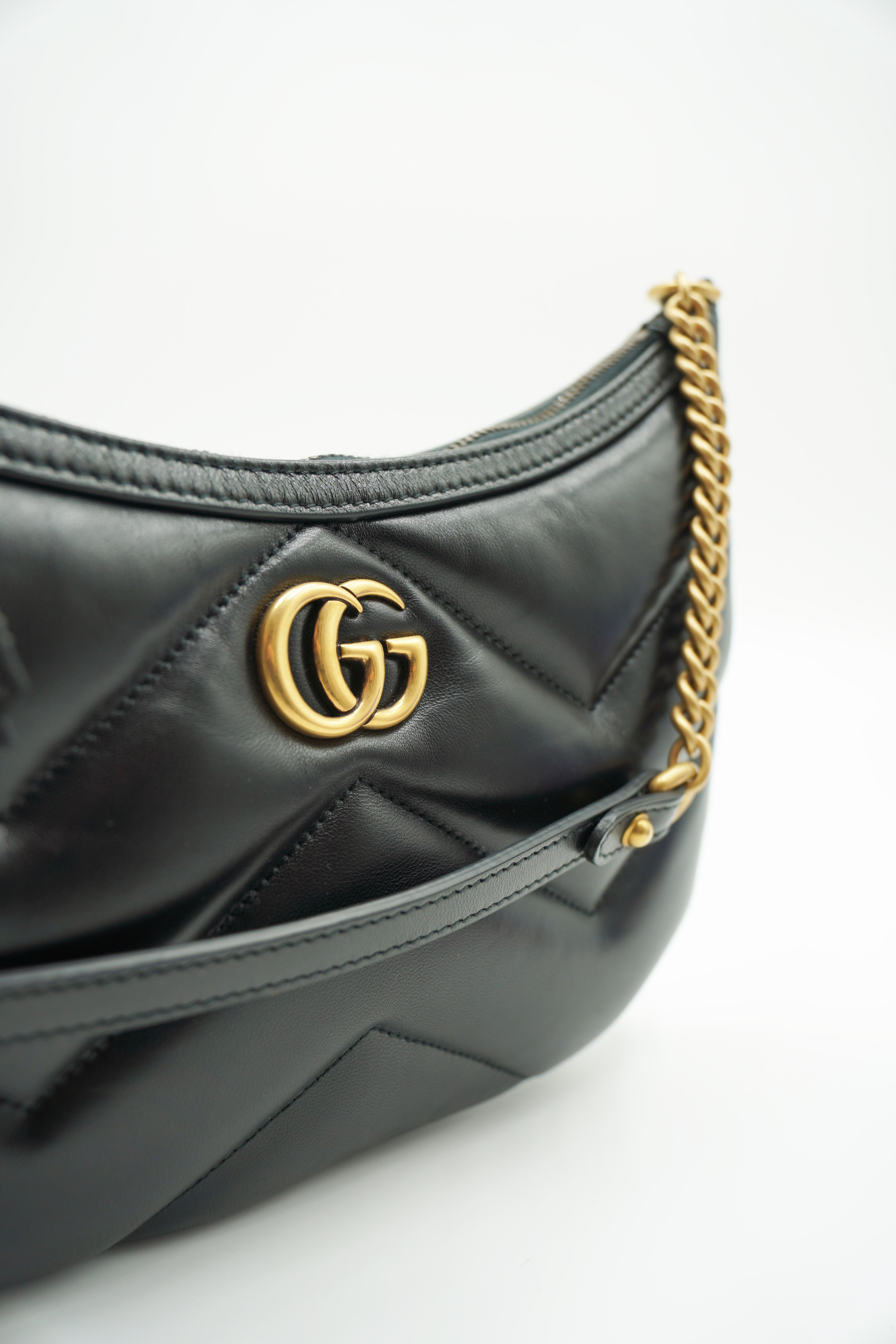 Gucci Borsa A Spalla Marmont Pelle Nera - Usato Autentico