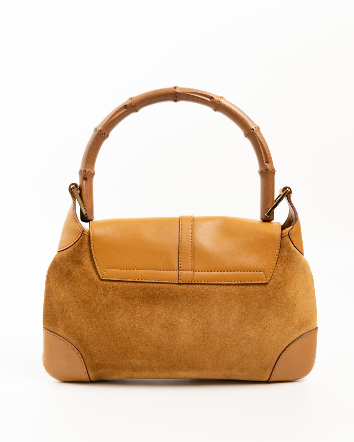 Gucci Borsa Jackie Bamboo Camoscio Beige usata autentica - Aurea Luxury Lab