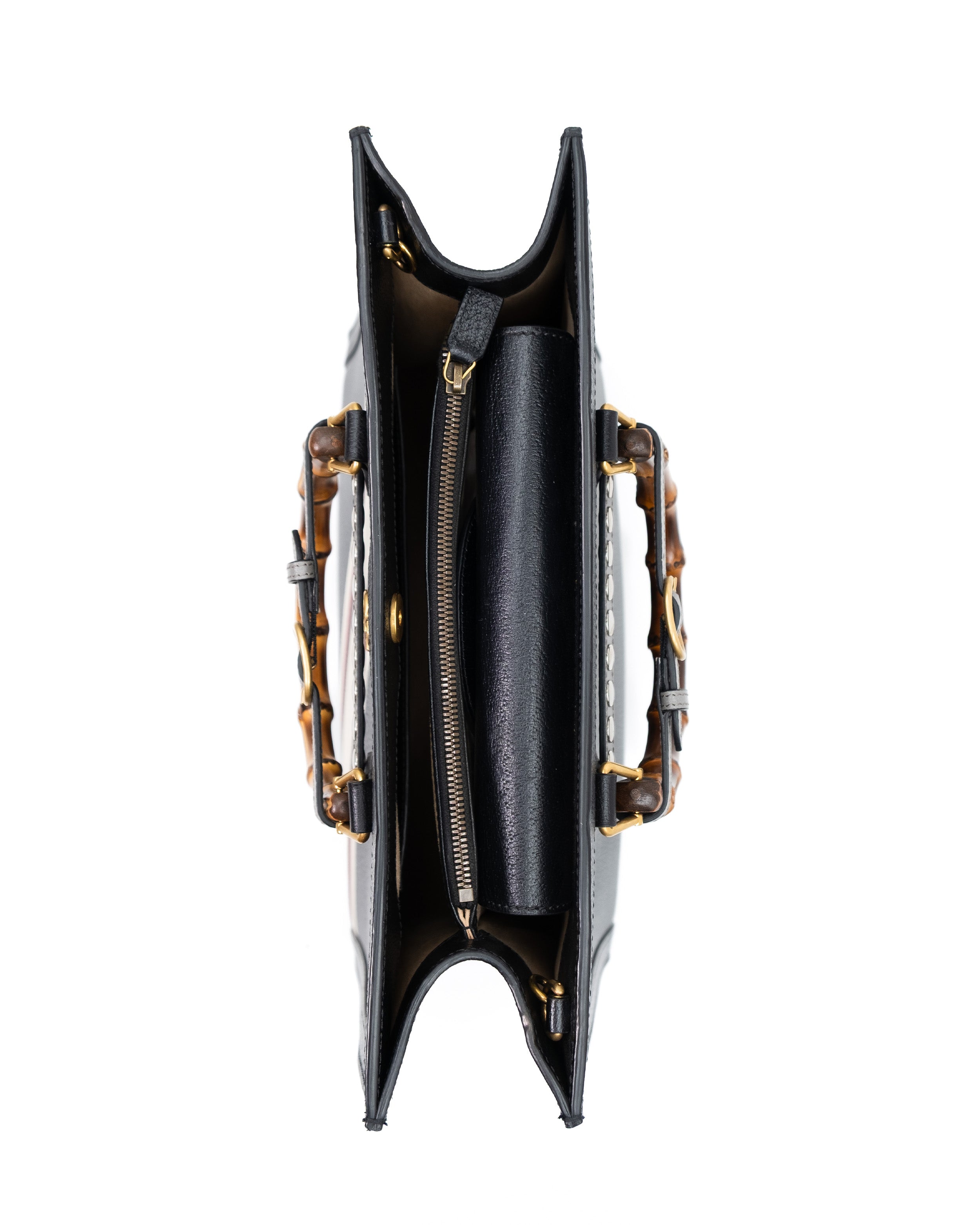 Gucci Borsa Tote Diana Bamboo Large Pelle Nera Edizione Limitata second hand certificata - Aurea Luxury Lab