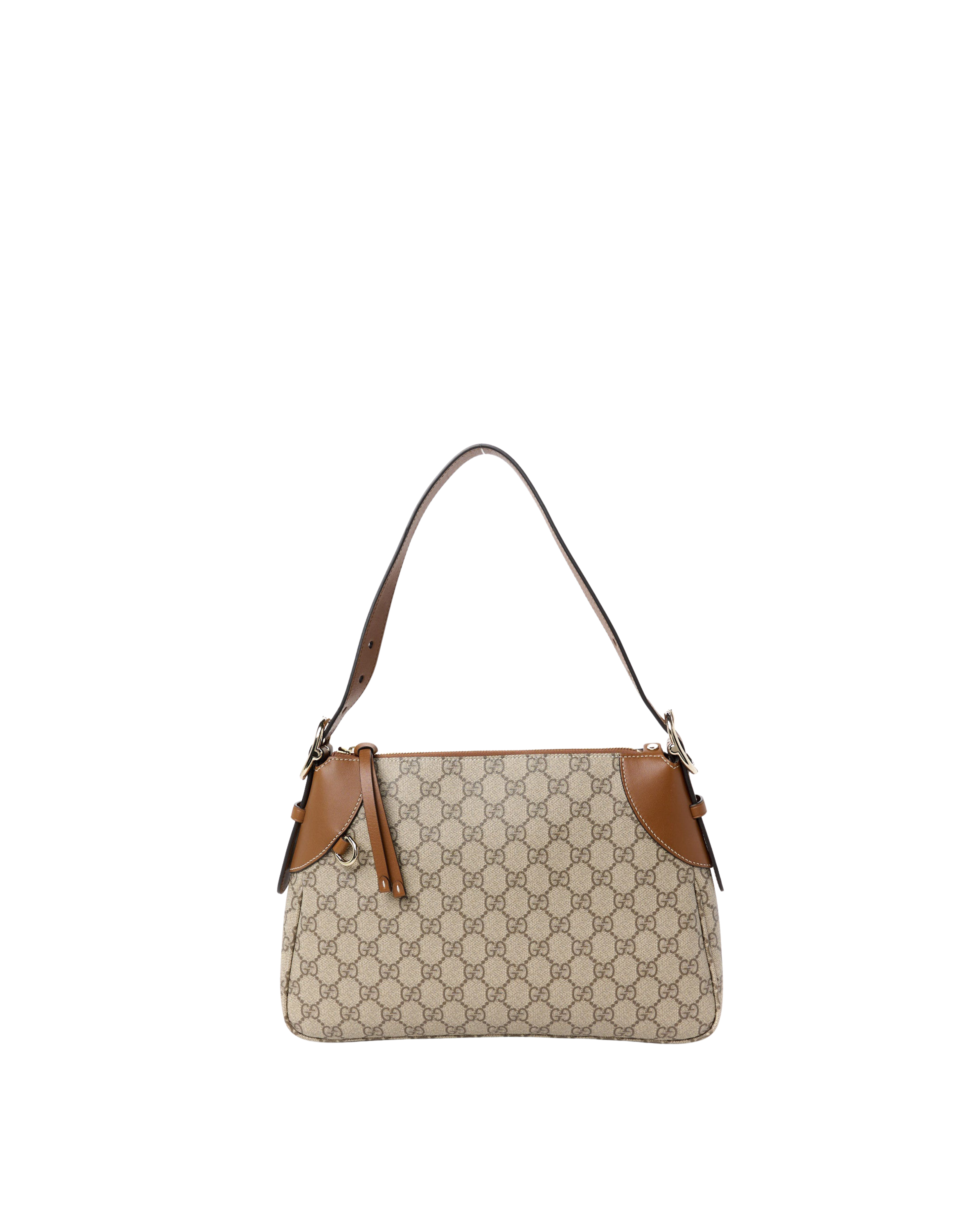 GG Supreme Monogram Emblem Borsa Media Beige - Usato Autentico
