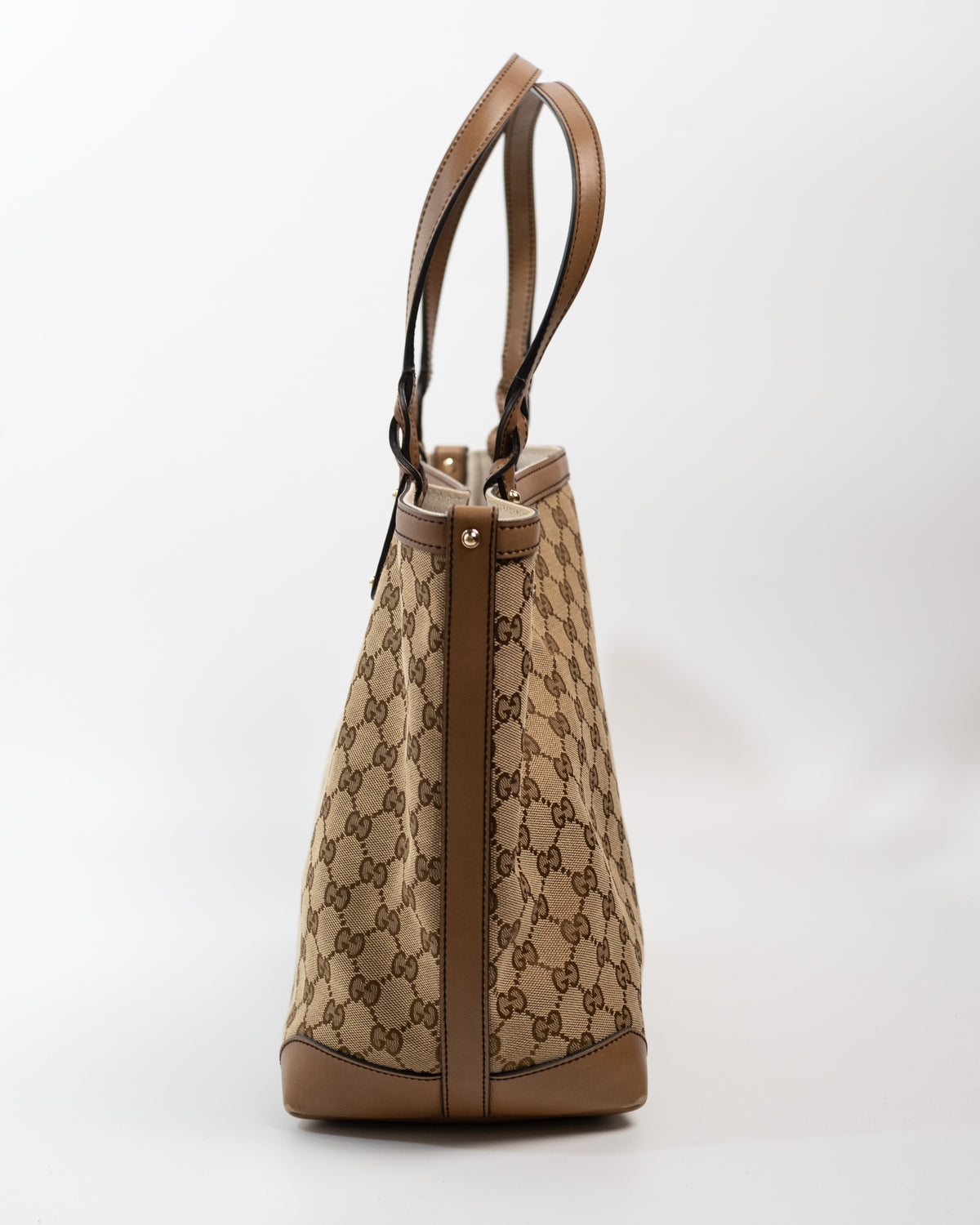 Gucci Borsa Tote Craft Tela GG Beige e Marrone second hand luxury - Aurea Luxury Lab