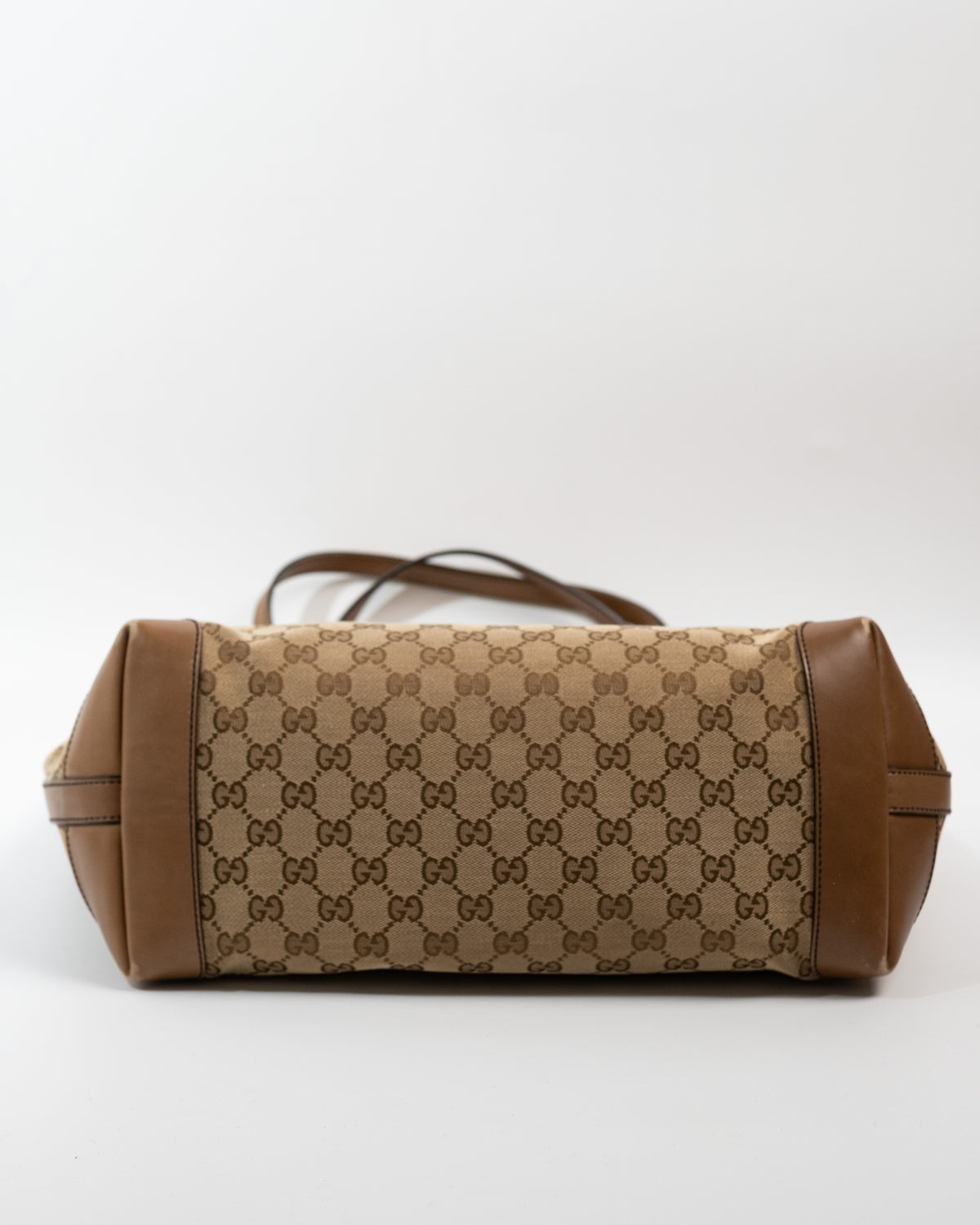 Gucci Borsa Tote Craft Tela GG Beige e Marrone usata autentica - Aurea Luxury Lab