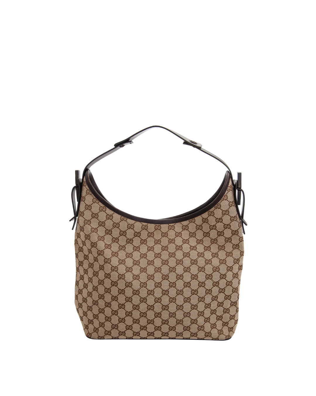 Gucci Borsa Hobo Tela GG Monogram Marrone usata autentica - Aurea Luxury Lab