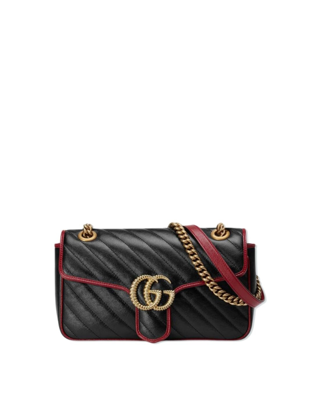Gucci Borsa GG Marmont Pelle Matelassé Nera usata autentica - Aurea Luxury Lab