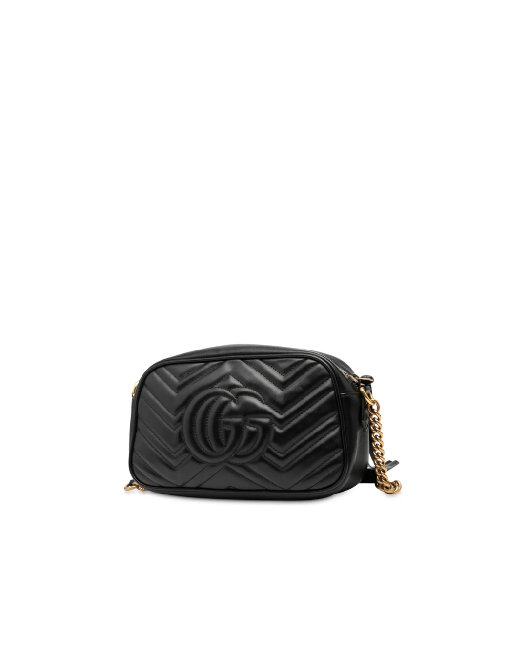 Gucci Sac Marmont Bandoulière Cuir Matelassé Noir — Pre-owned Authentique