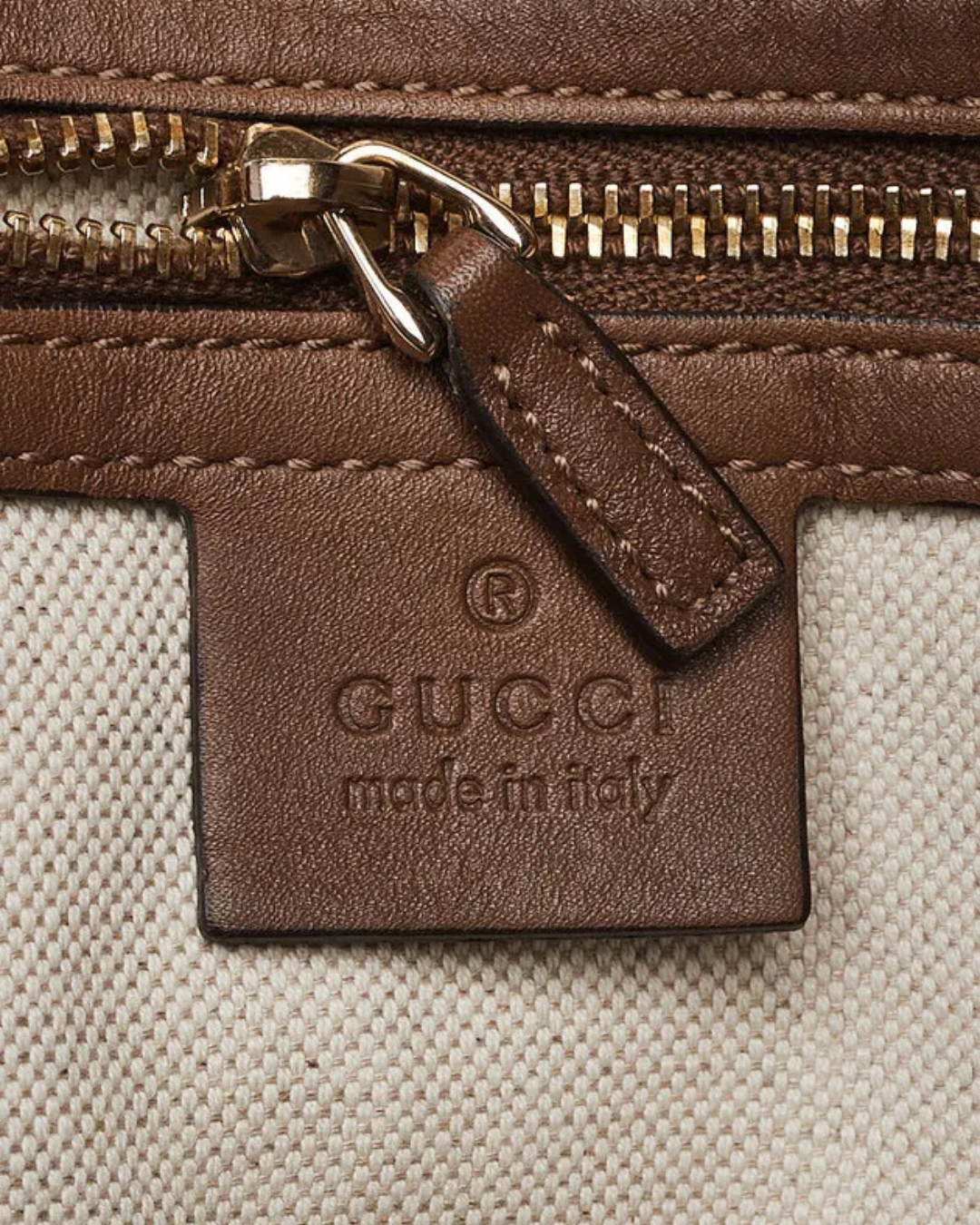 Gucci Borsa Shopper Tela GG Supreme Beige e Marrone usata autentica - Aurea Luxury Lab