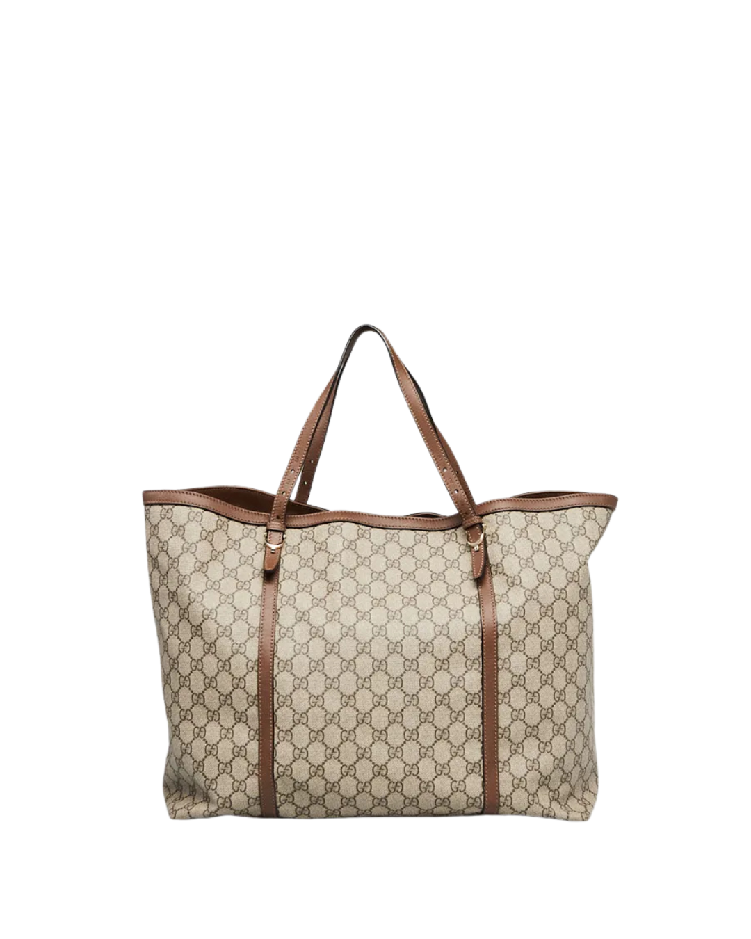 Gucci Borsa Shopper Tela GG Supreme Beige e Marrone usata autentica - Aurea Luxury Lab