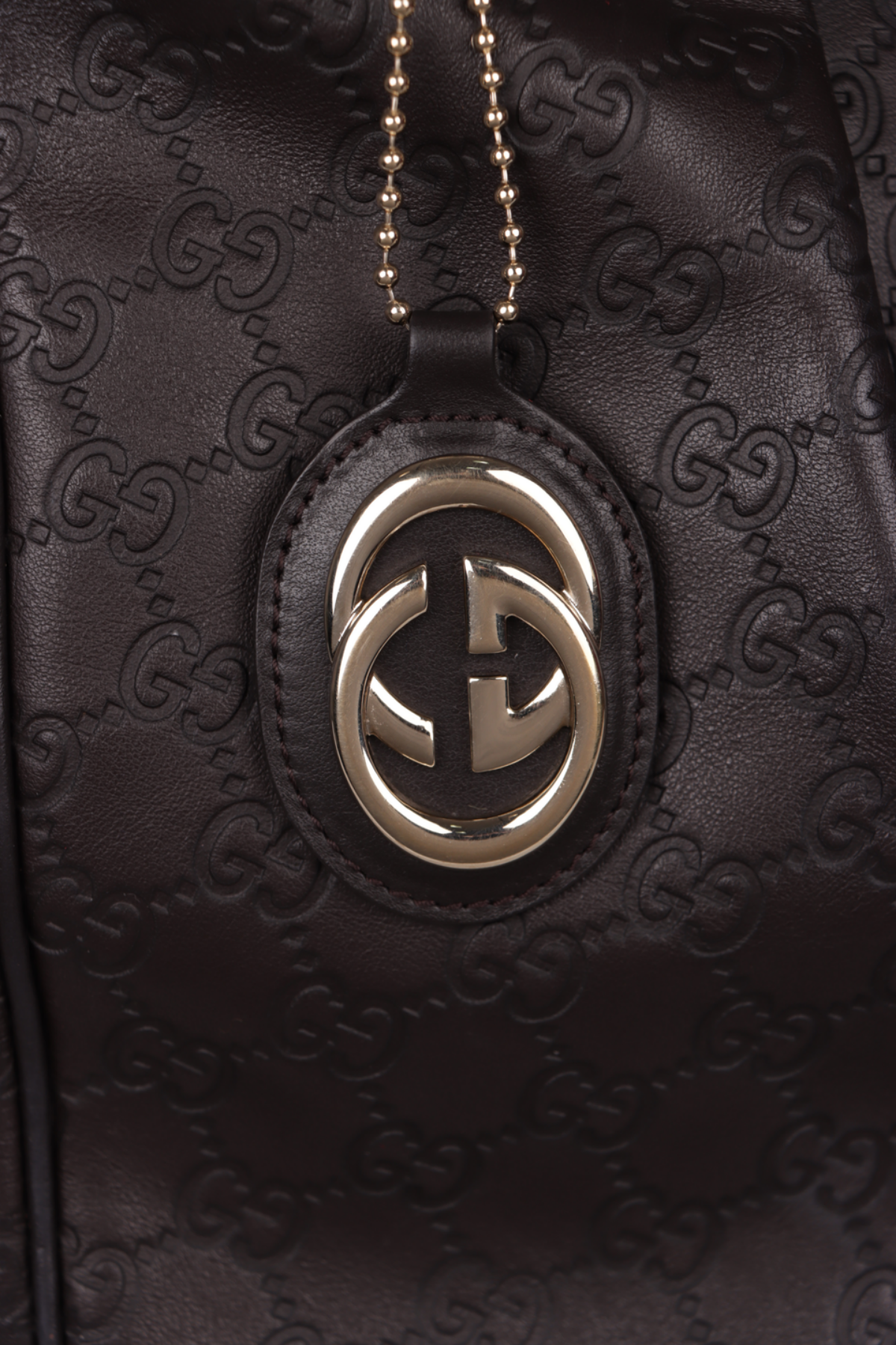 Gucci Borsa Sukey Grande Pelle Guccissima Marrone - Usata autentica