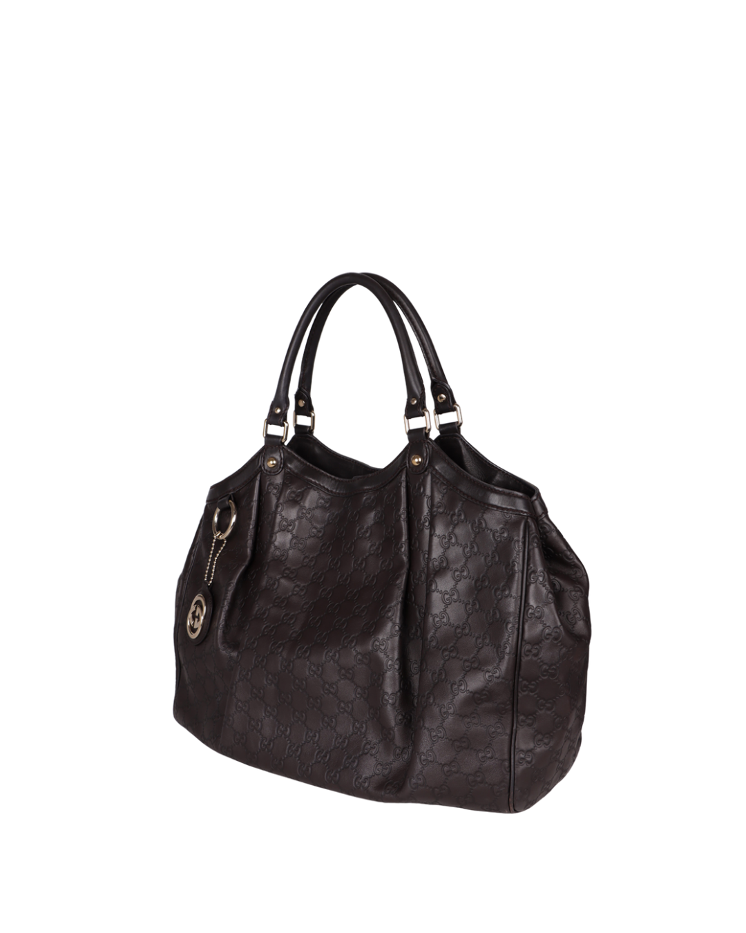 Gucci Borsa Sukey Grande Pelle Guccissima Marrone - Usata autentica