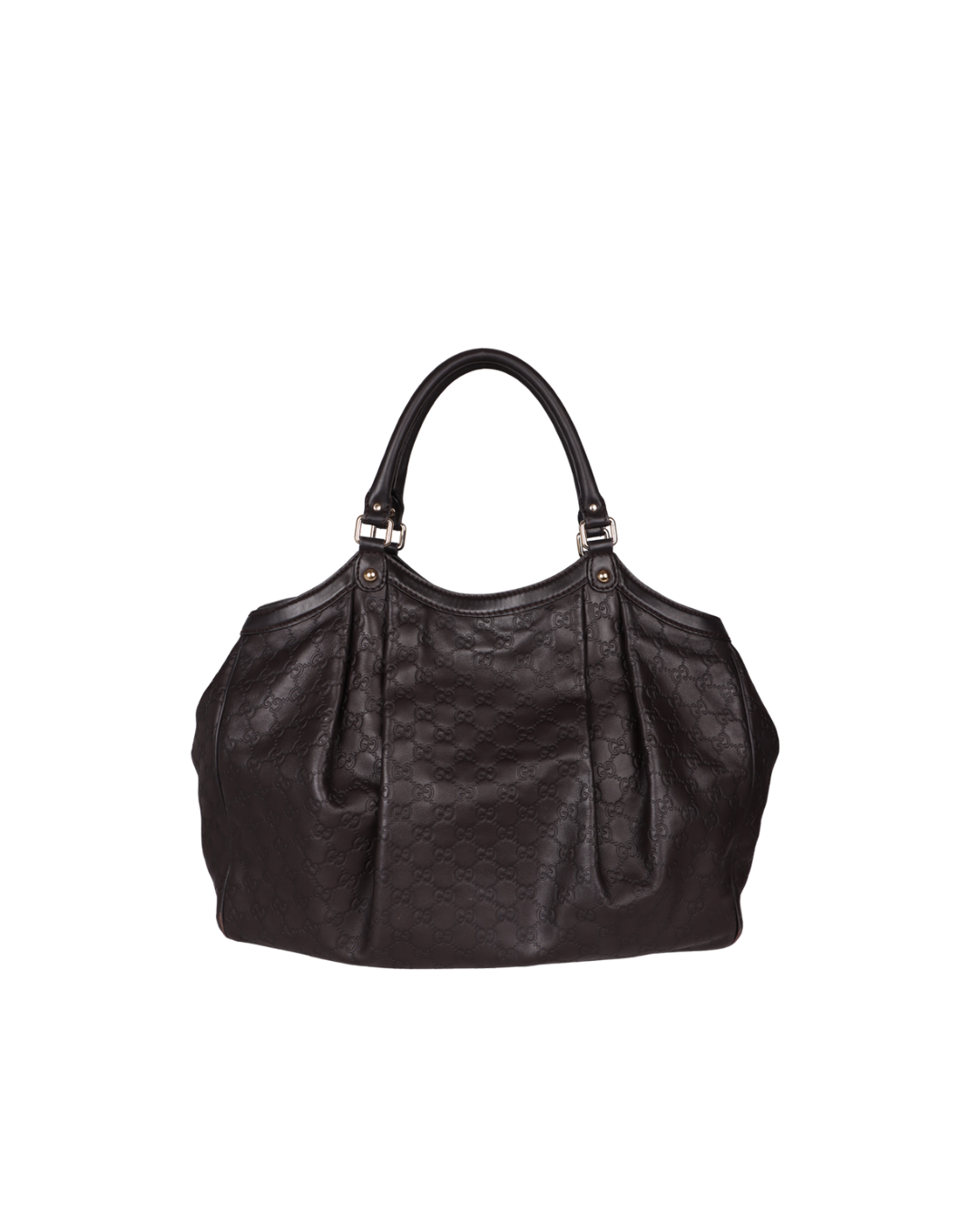 Gucci Borsa Sukey Grande Pelle Guccissima Marrone - Usata autentica