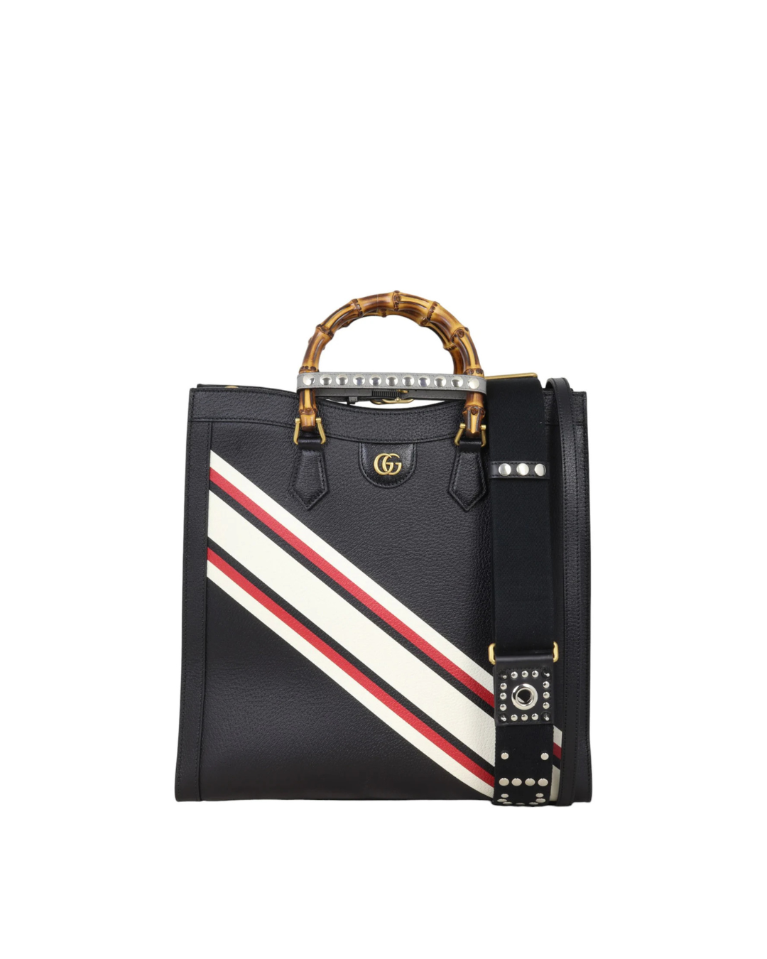 Gucci Borsa Tote Diana Bamboo Large Pelle Nera Edizione Limitata — Pre-owned Autentica