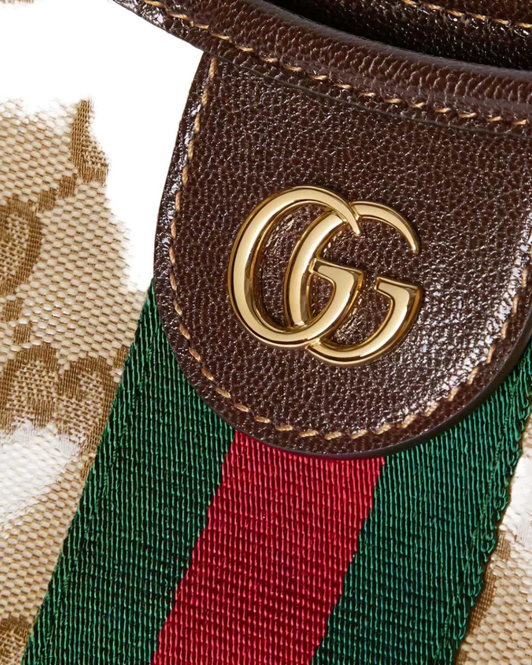 Gucci Borsa Giglio Large Tessuto GG Beige luxury resale autentica - Aurea Luxury Lab