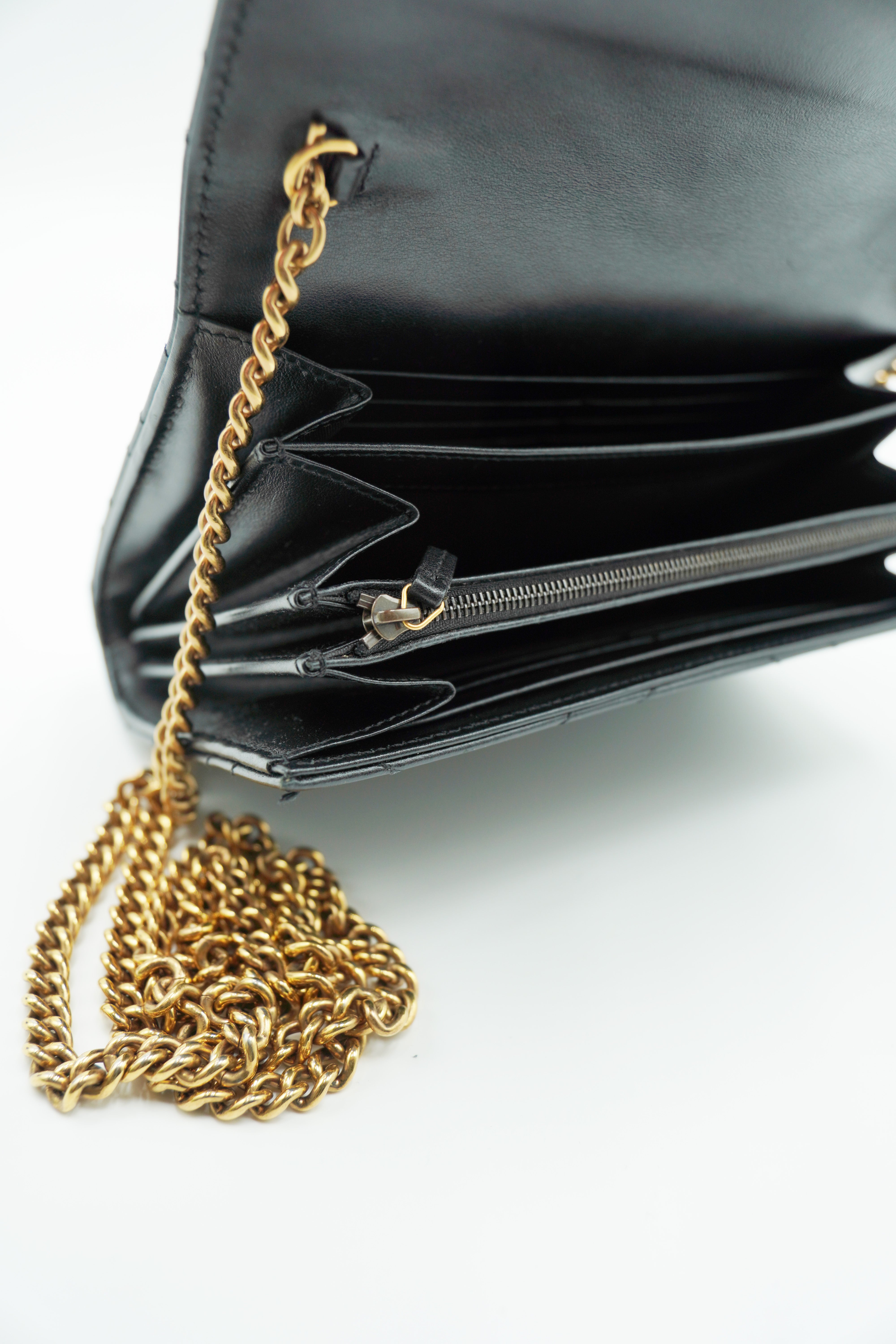 Gucci Borsa Marmont Maxi Wallet On Chain Pelle Nero borsa usata autentica - Aurea Luxury Lab