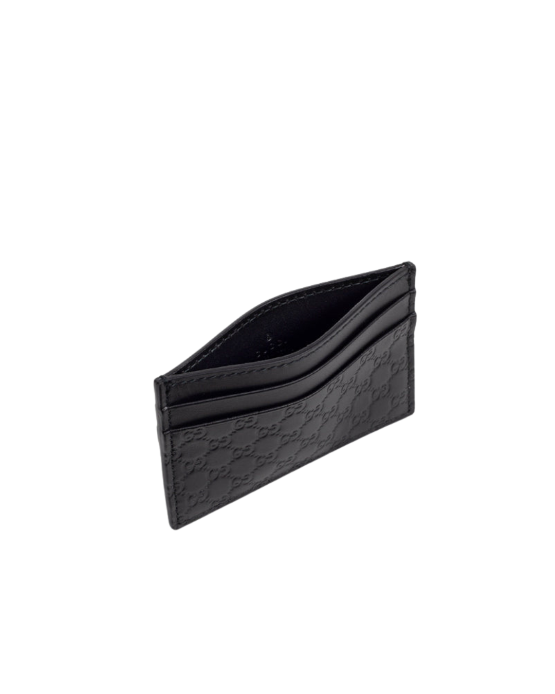 Gucci Portacarte Pelle Micro Guccissima Nero — Pre-owned Autentico