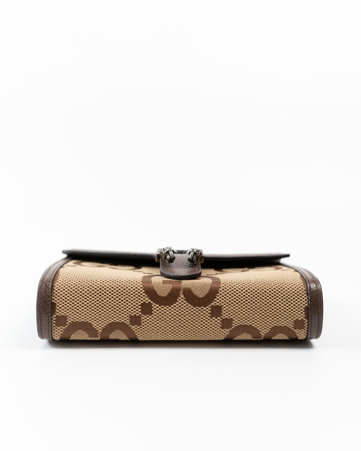 Gucci Borsa Dionysus Wallet on Chain Tela Jumbo GG Beige e Marrone pre-owned certificata - Aurea Luxury Lab