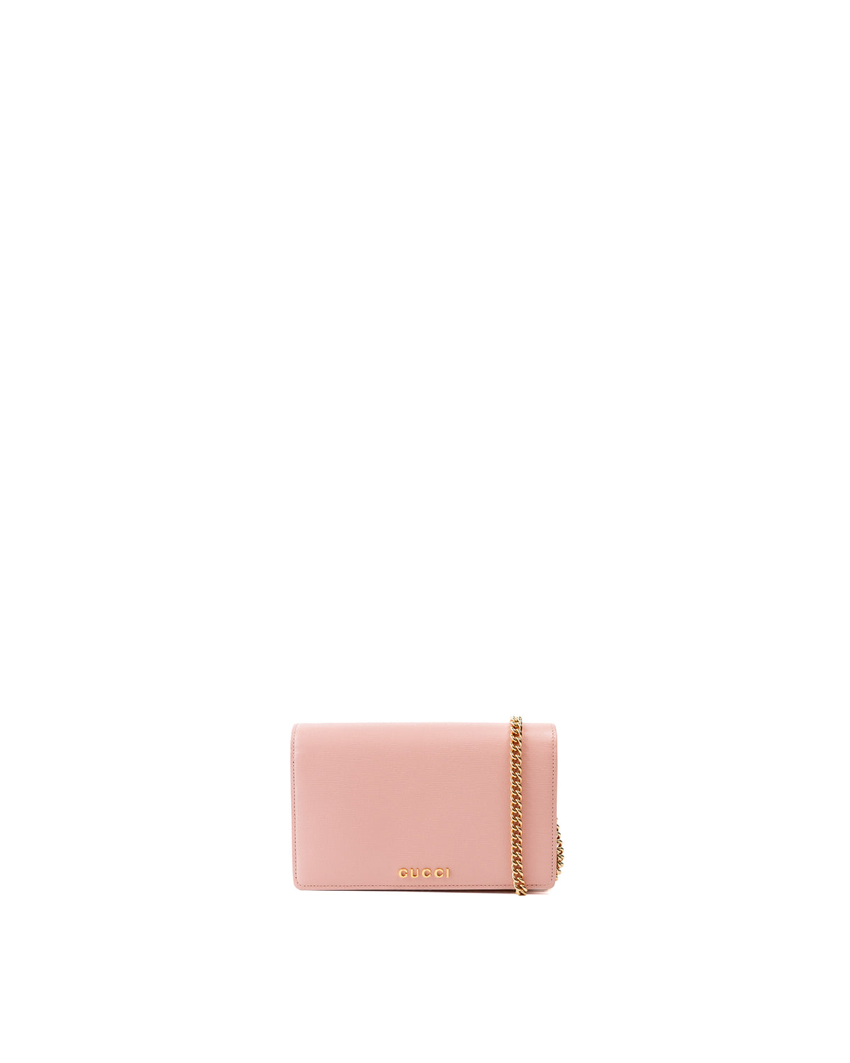 Gucci Borsa Script Wallet on Chain Pelle Rosa usata autentica - Aurea Luxury Lab
