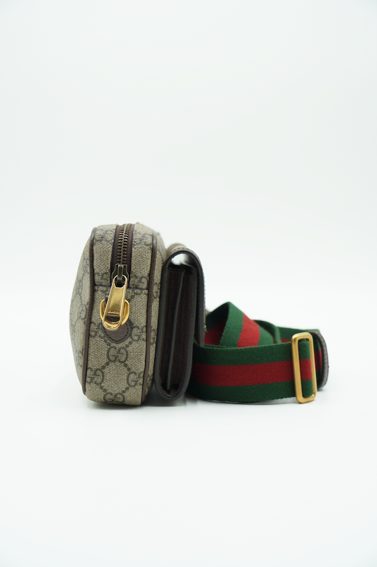Gucci Mini Borsa Ophidia Beige e Marrone GG