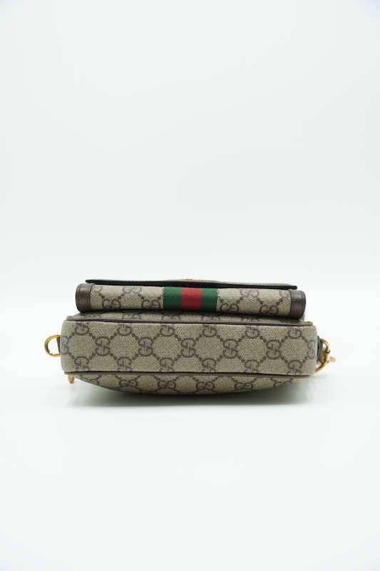 Gucci Mini Borsa Ophidia Beige e Marrone GG