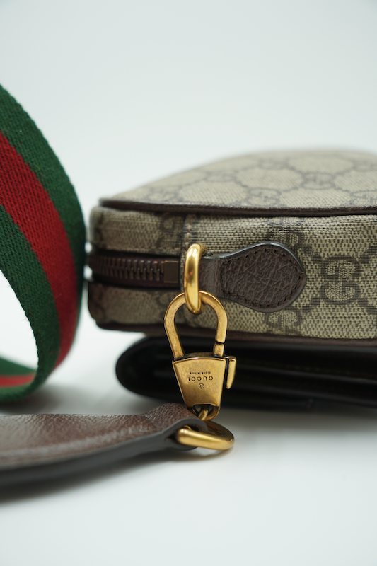 Gucci Mini Borsa Ophidia Beige e Marrone GG