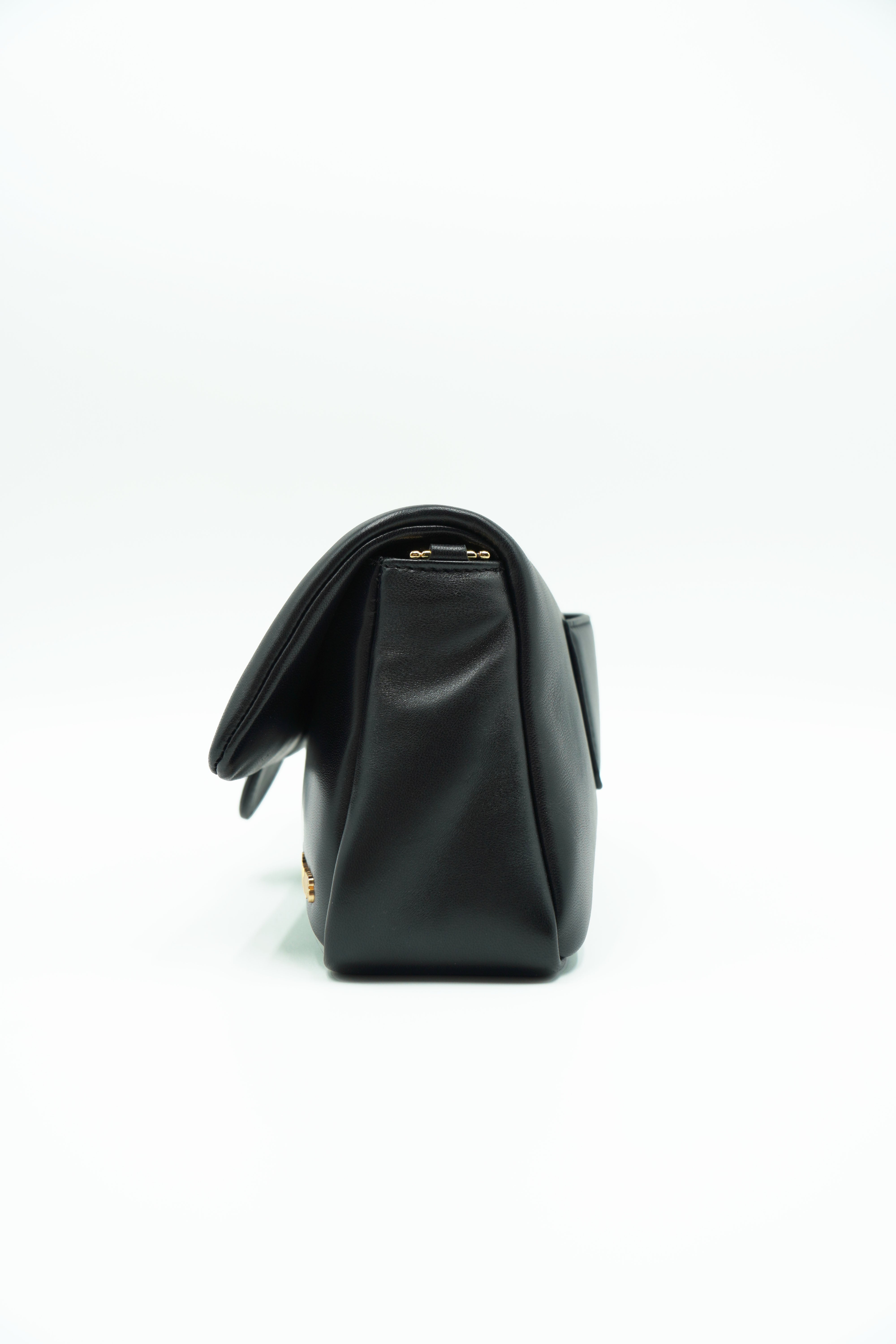 Jacquemus Borsa Le Petite Bambimou in pelle di agnello nera