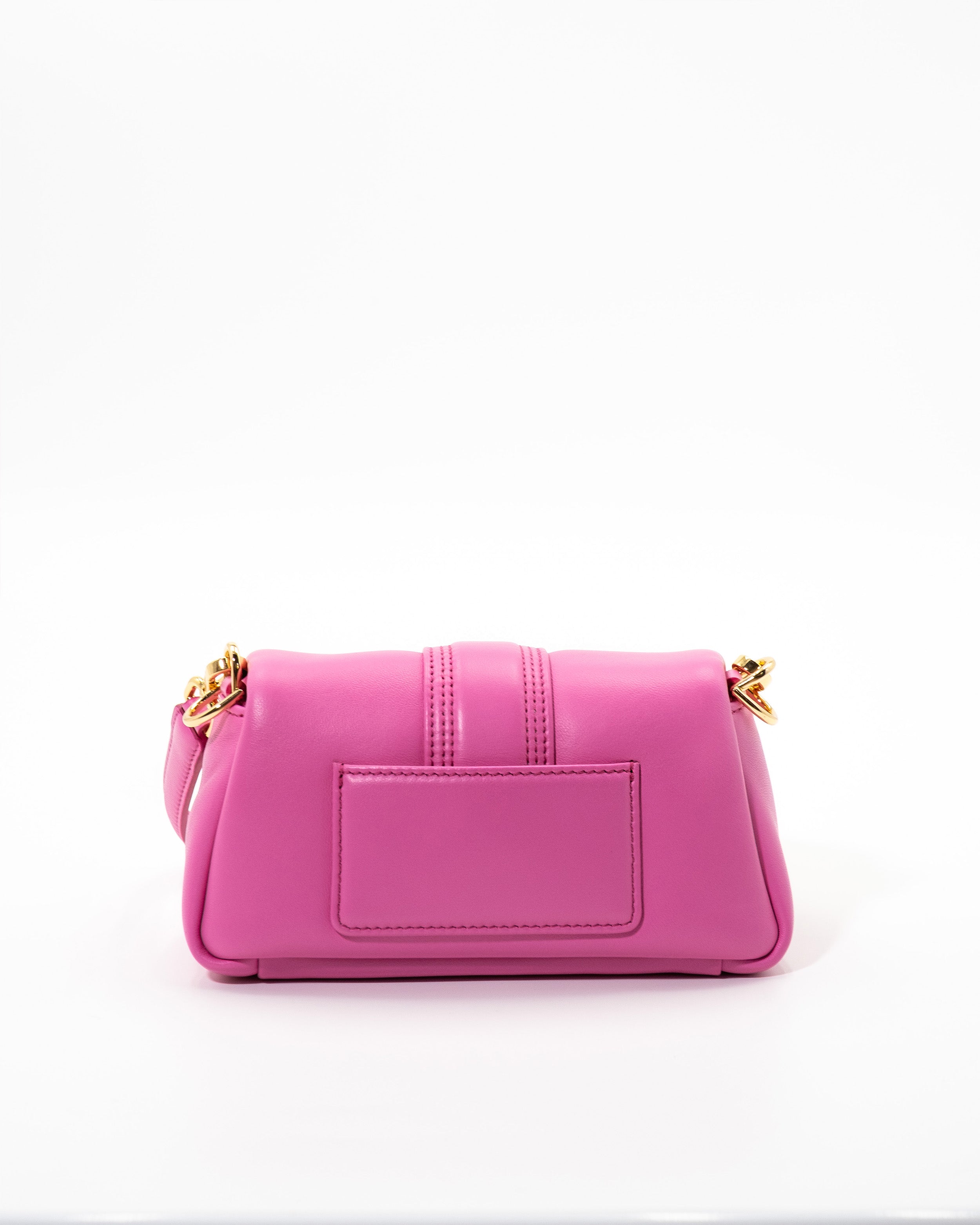 Jacquemus Le Petit Bambimou Bag in Fuchsia Leather — Pre-owned Authentic