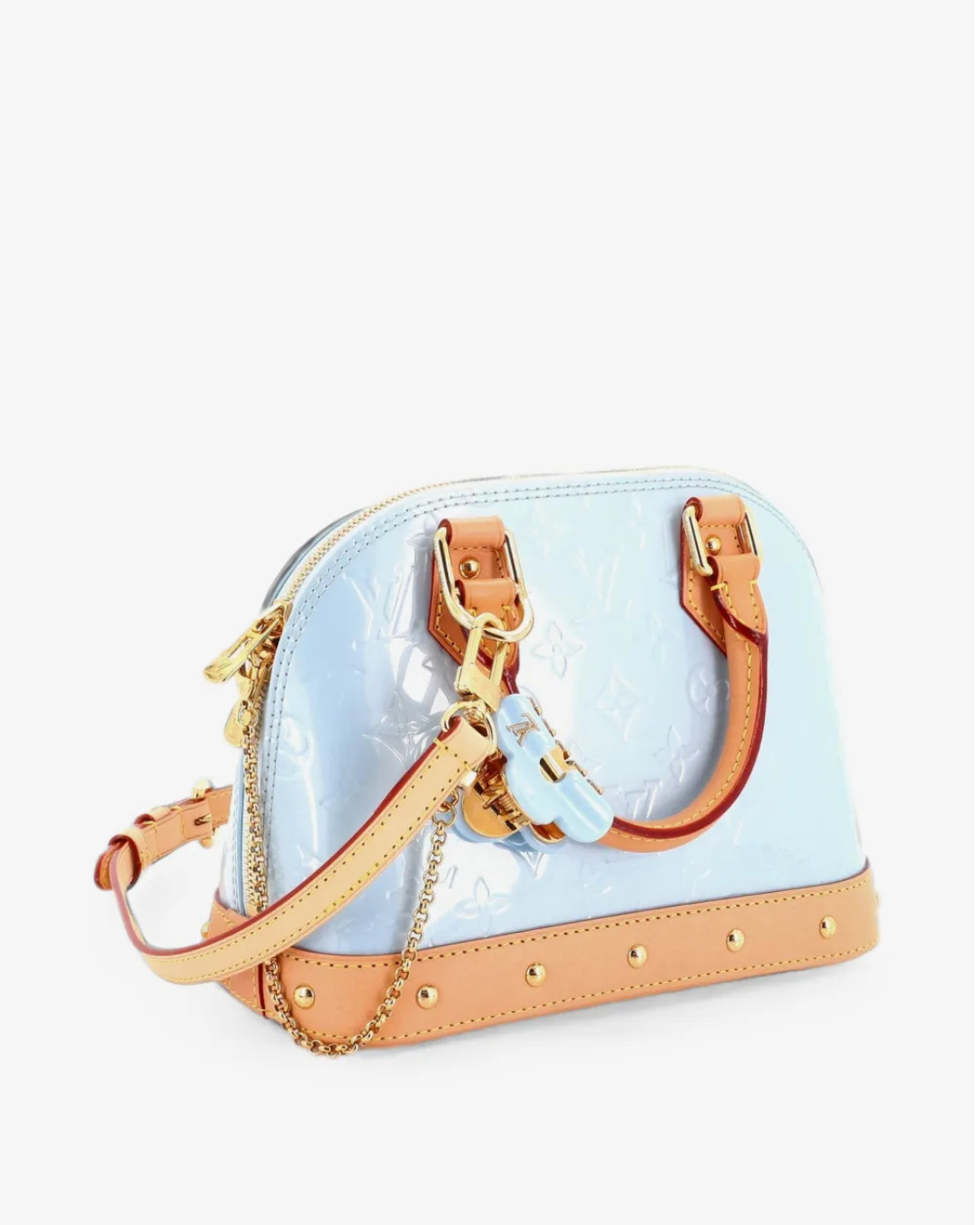 Louis Vuitton Borsa Alma BB Vernis Monogram Sky pre-owned certificata - Aurea Luxury Lab