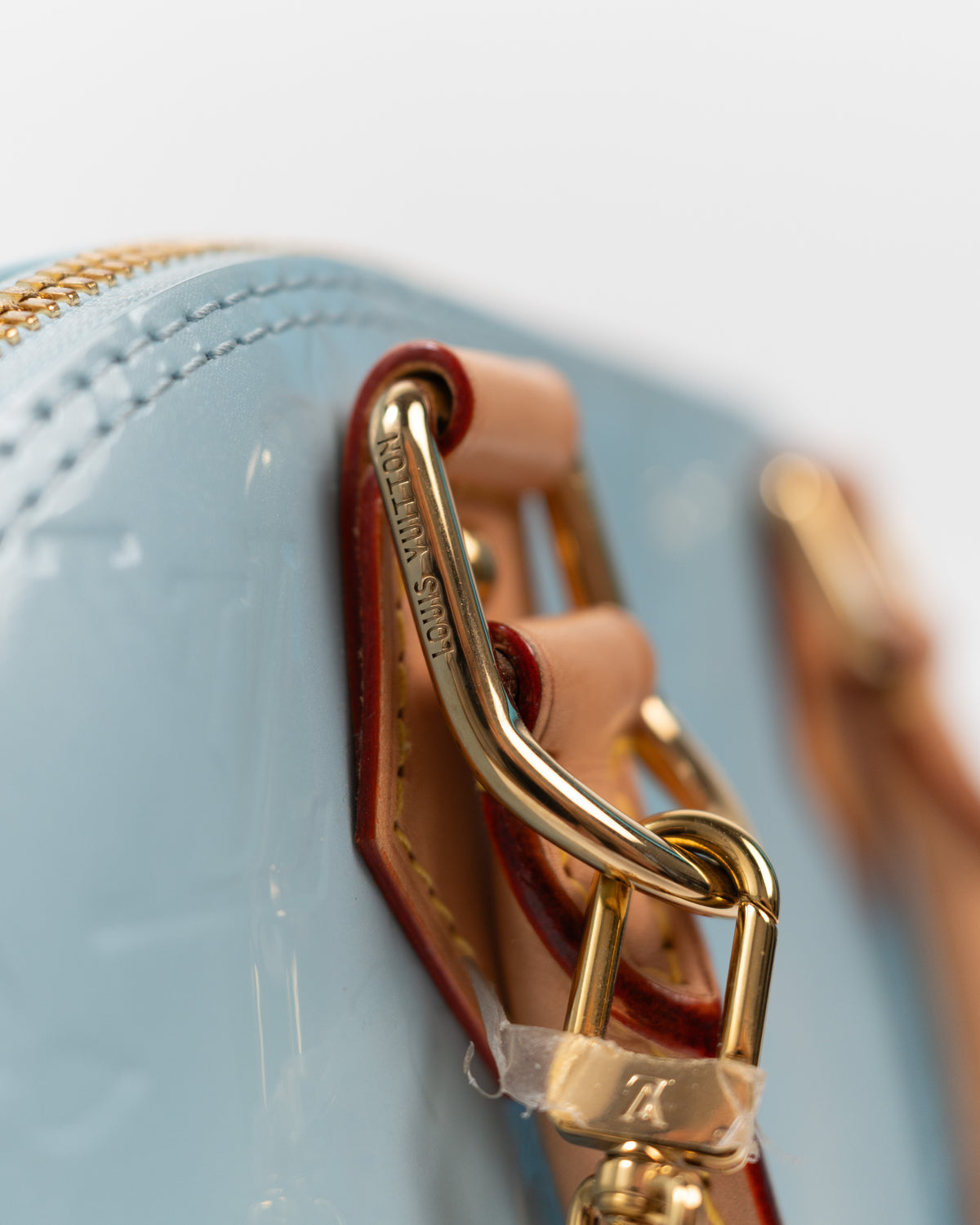 Louis Vuitton Bag Alma BB Vernis Monogram Sky — Pre-owned Authentic