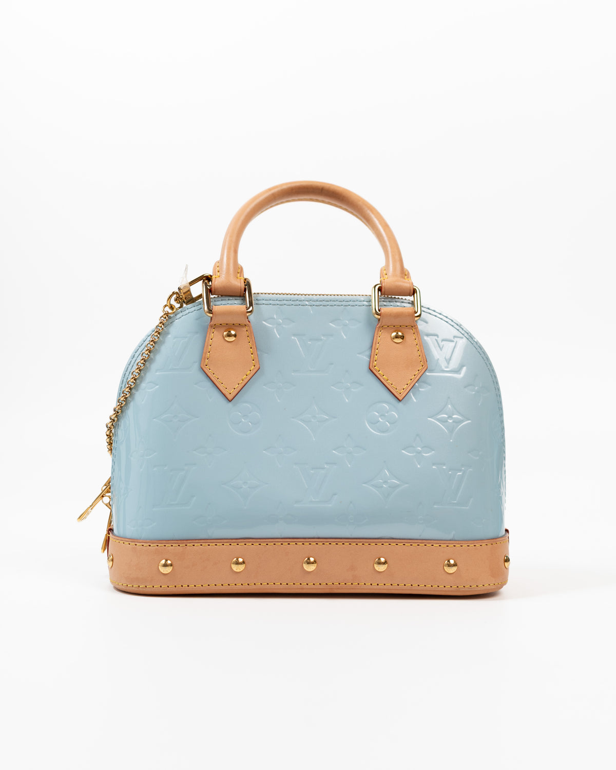 Louis Vuitton Bag Alma BB Vernis Monogram Sky — Pre-owned Authentic