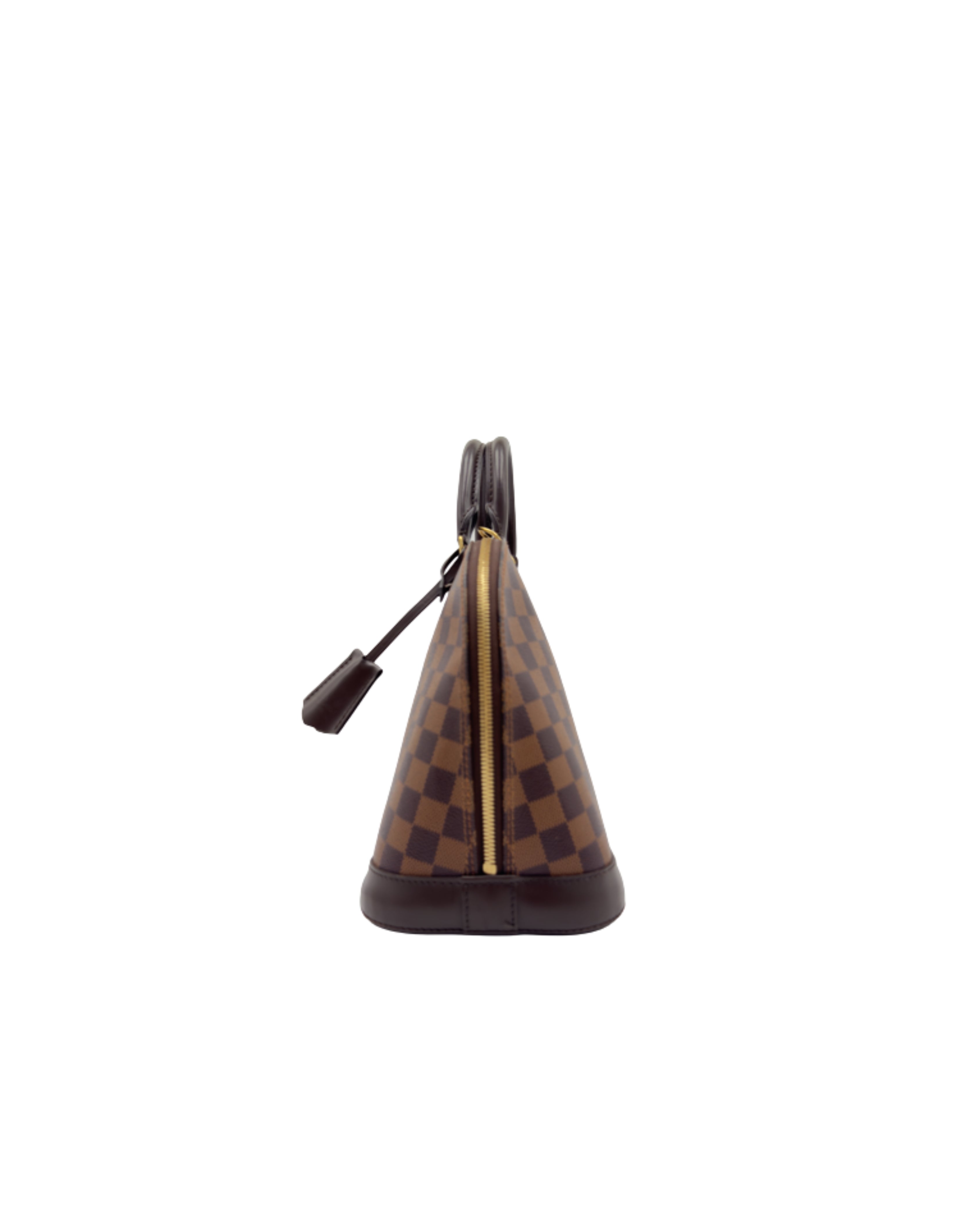 Louis Vuitton Borsa Alma PM Tela Damier Ébène Marrone luxury resale autentica - Aurea Luxury Lab