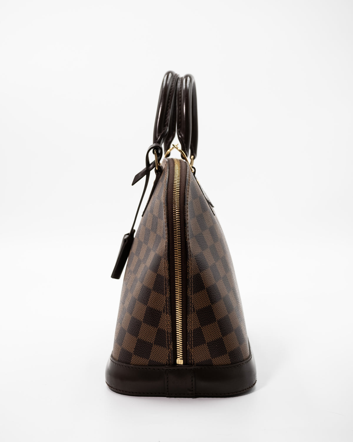 Louis Vuitton Borsa Alma PM Tela Damier Ébène Marrone luxury resale autentica - Aurea Luxury Lab