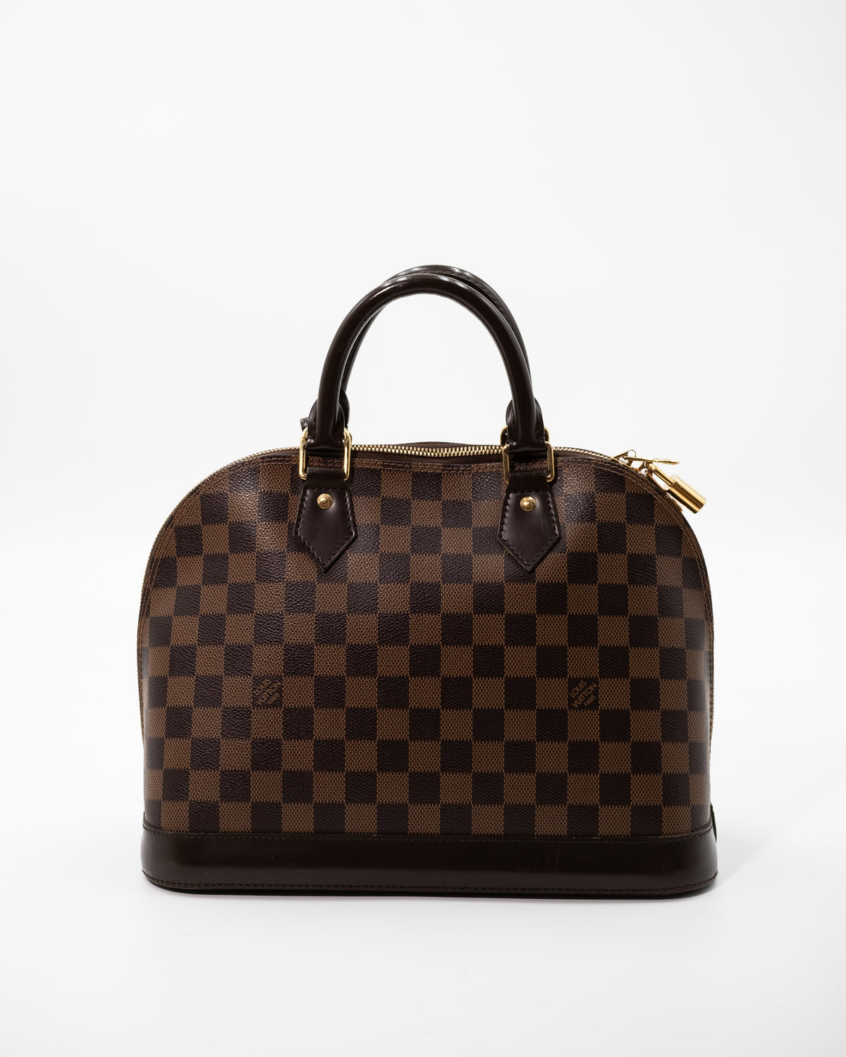 Louis Vuitton Borsa Alma PM Tela Damier Ébène Marrone pre-owned autentica - Aurea Luxury Lab