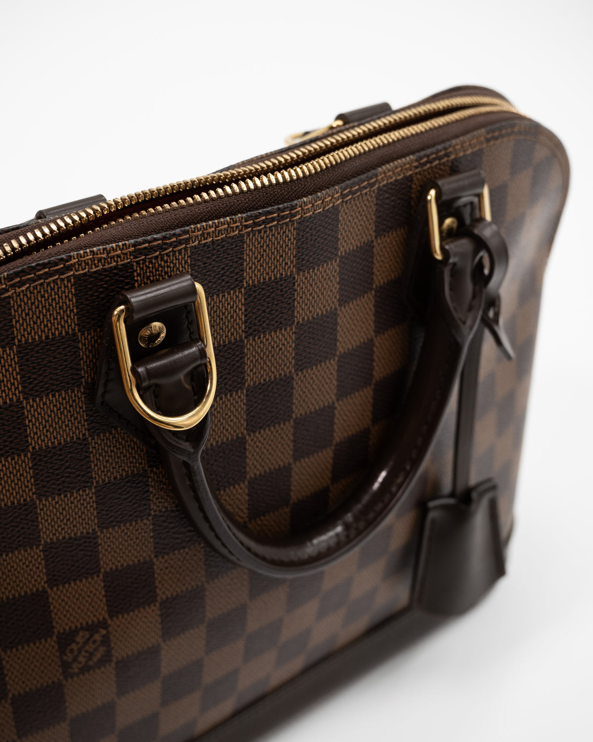 Louis Vuitton Borsa Alma PM Tela Damier Ébène Marrone preloved luxury certificata - Aurea Luxury Lab
