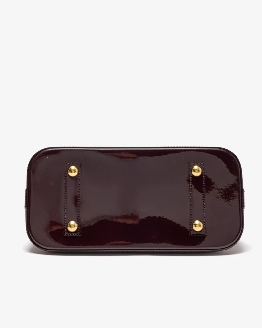 Louis Vuitton Borsa Alma PM Pelle Vernis Burgundi pre-owned autentica - Aurea Luxury Lab
