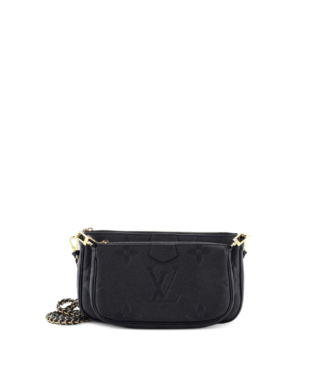 Louis Vuitton Borsa Multi Pochette Accessories Monogram Empreinte Nera - Pre-owned Autentica