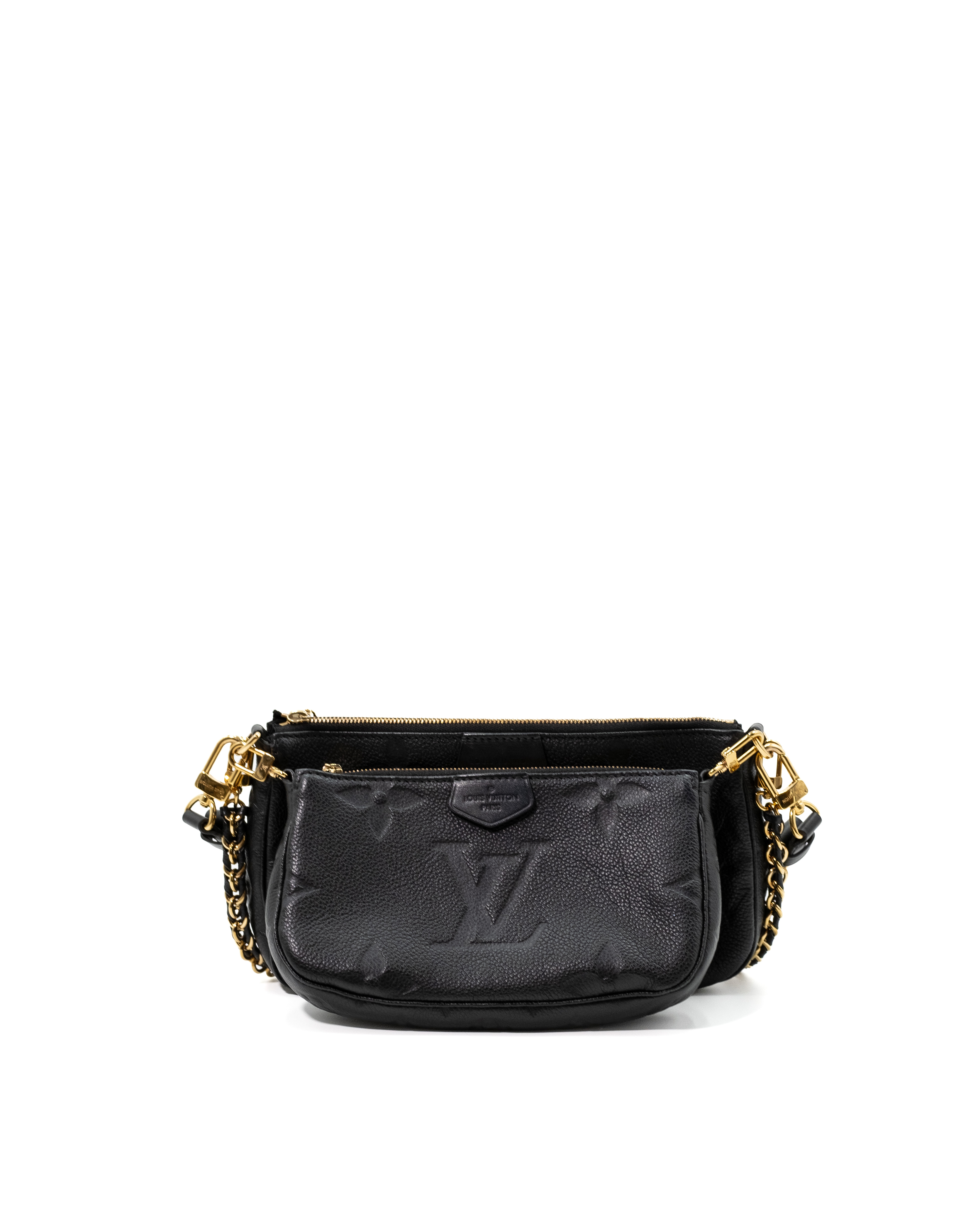 Louis Vuitton Borsa Multi Pochette Accessories Monogram Empreinte Nera - Pre-owned Autentica