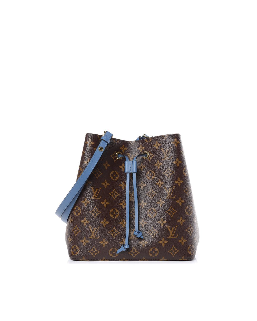 Louis Vuitton NéoNoé MM Brown and Light Blue Monogram - Used Authentic