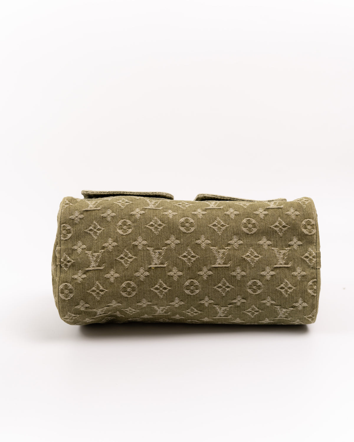 Louis Vuitton Borsa Neo Speedy Monogram Denim Verde Oliva luxury resale autentica - Aurea Luxury Lab