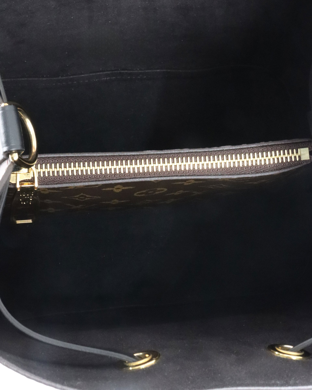 Louis Vuitton Borsa Neo Noè Monogram e Pelle Nero - Usato Autentico