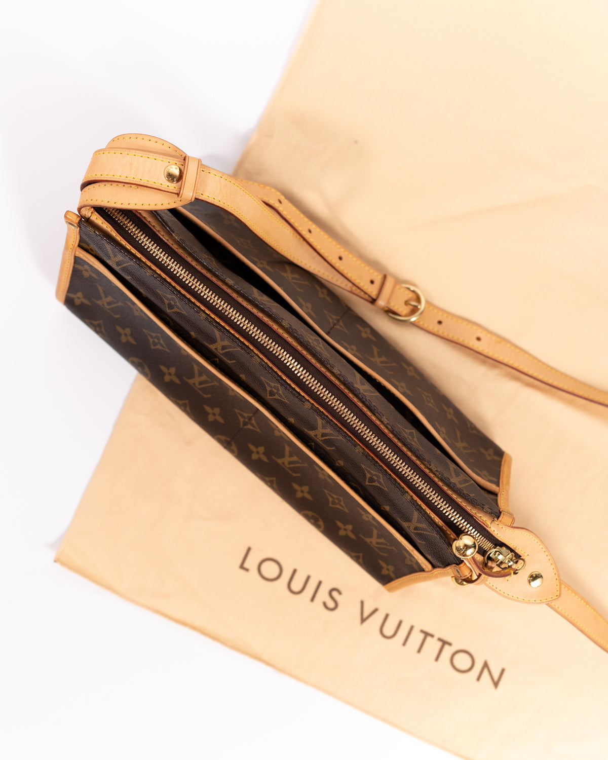 Louis Vuitton Borsa Popincourt Tela Monogram Marrone pre-owned certificata - Aurea Luxury Lab